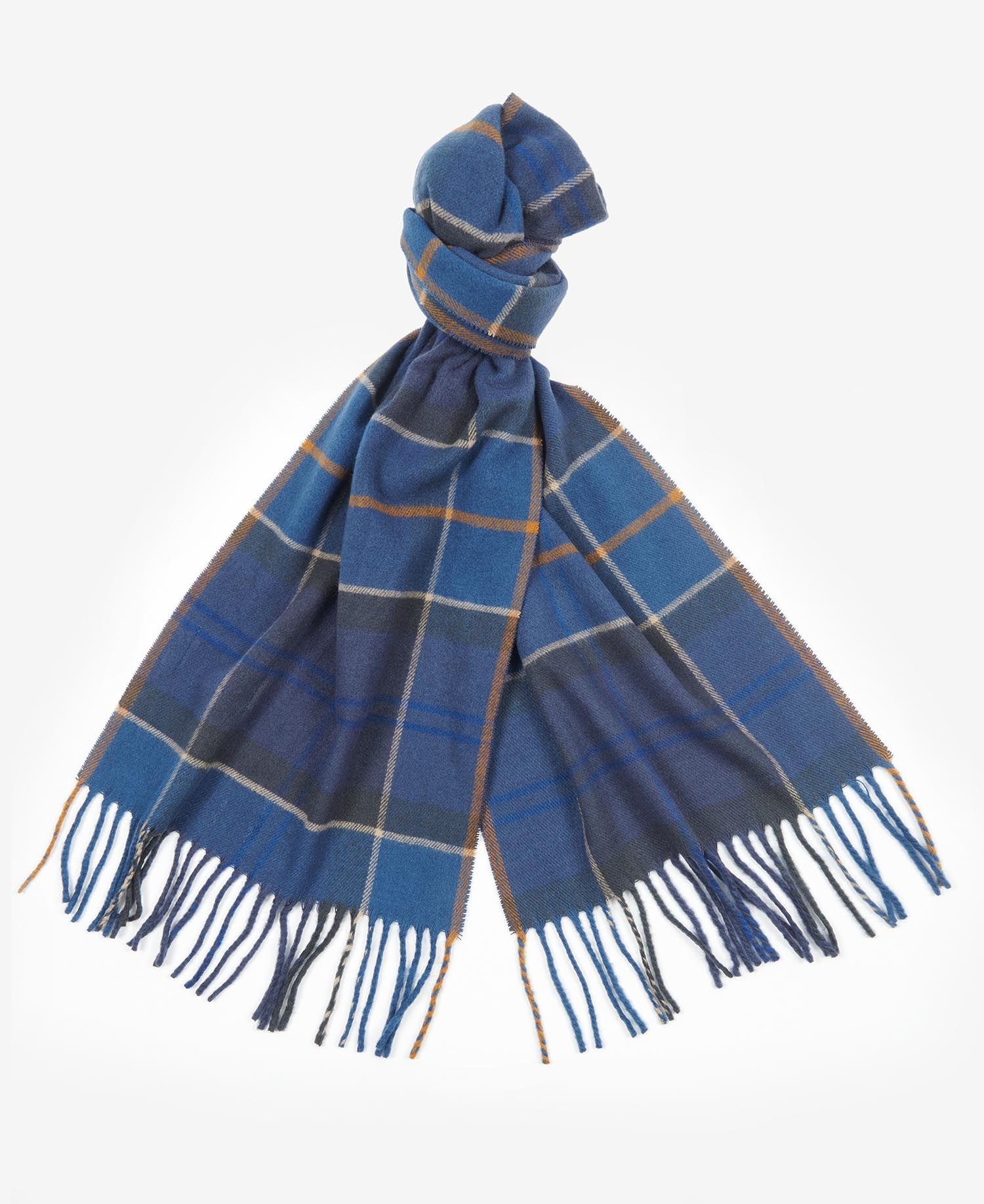 Barbour Galingale Tartan Men's Scarves Blue / Navy | 158720-EDX