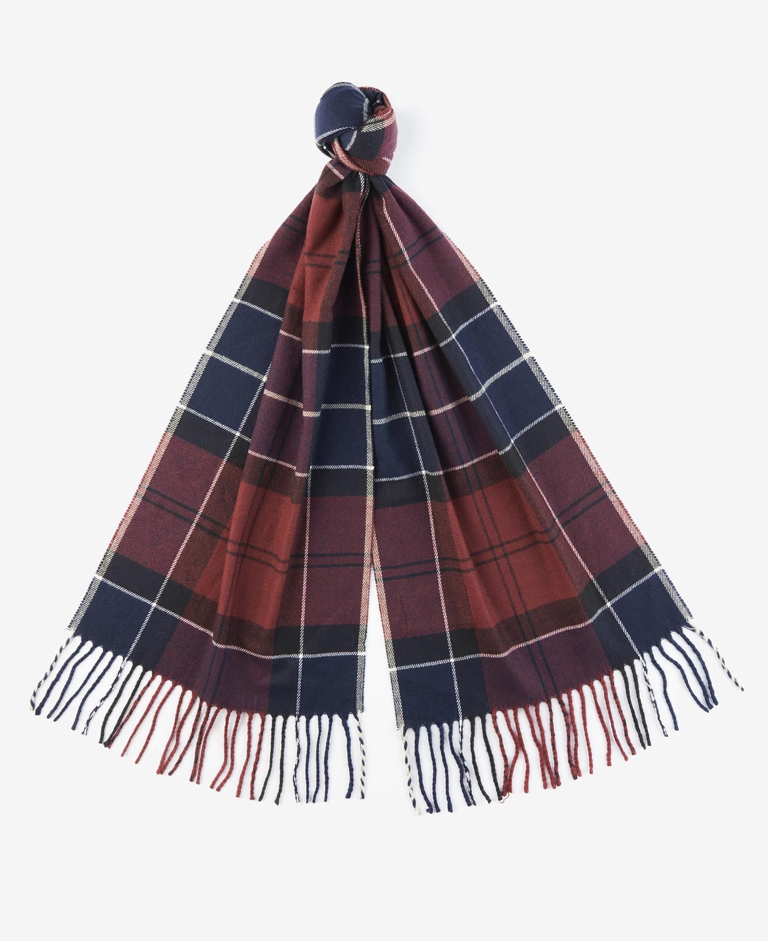 Barbour Galingale Tartan Men's Scarves Dark Brown | 528309-SWA