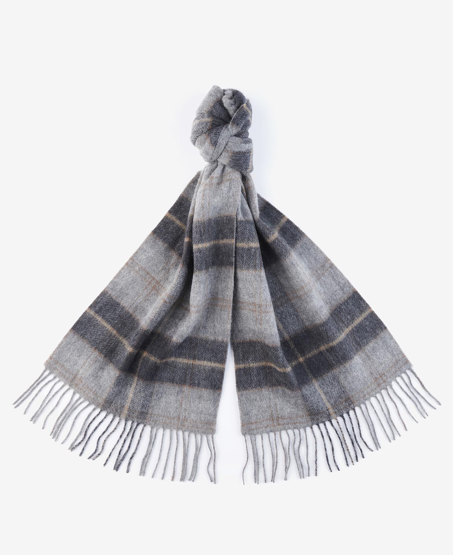 Barbour Galston Tartan Men's Scarves Grey | 932465-JMD