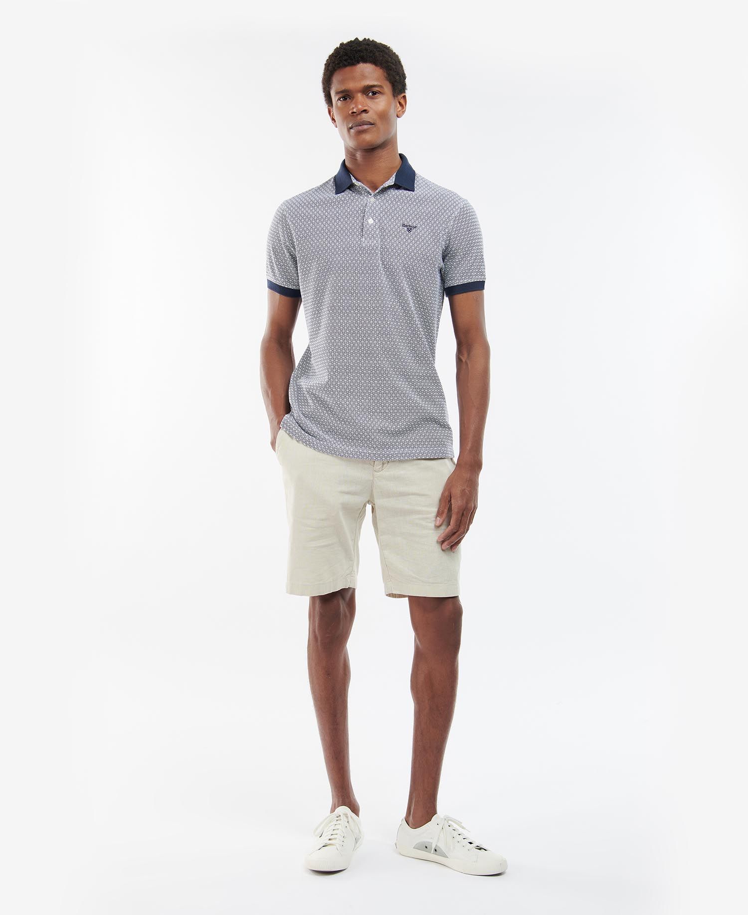 Barbour Gateside Men's Polo Shirts White | 612705-NWR