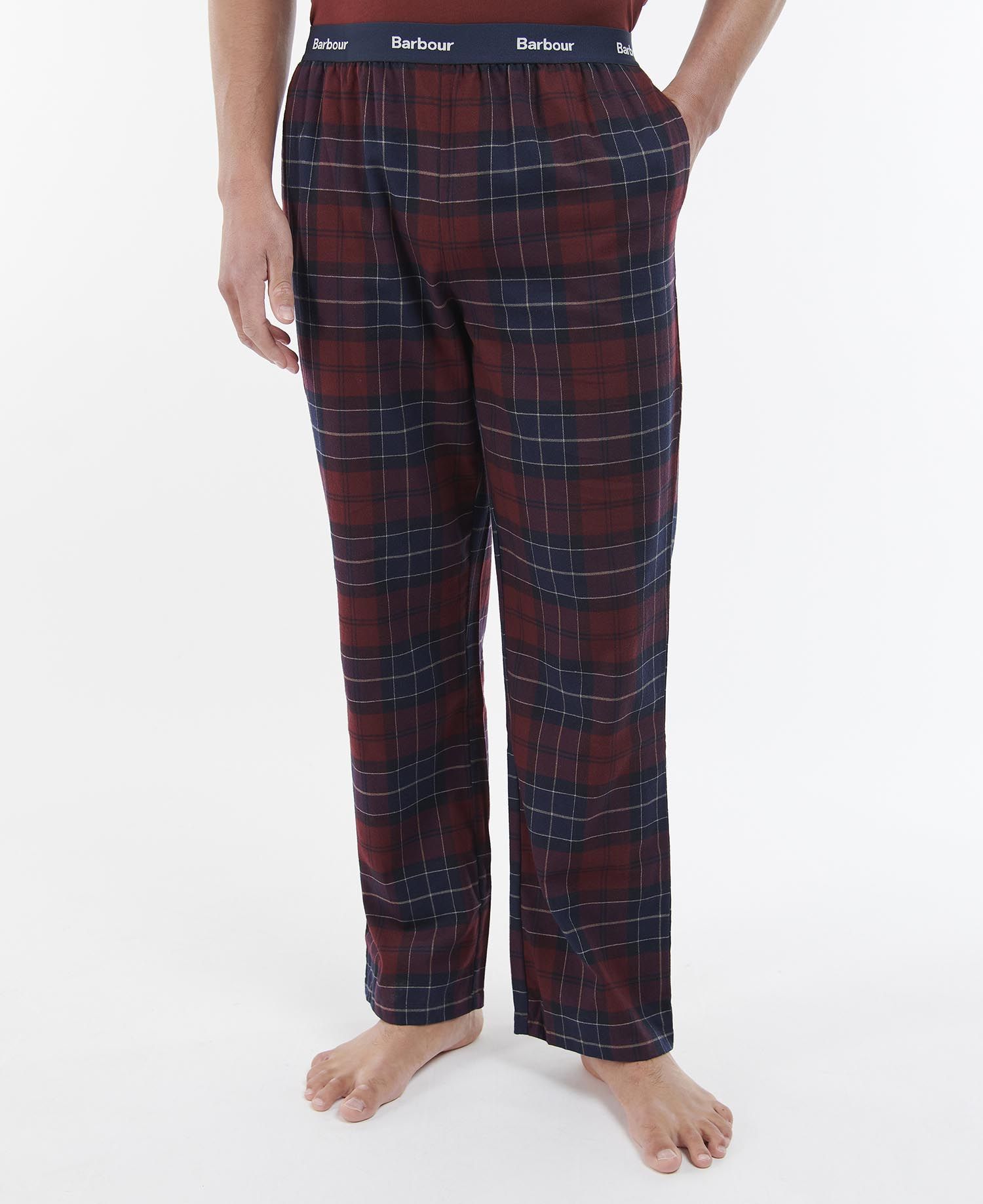 Barbour Glenn Tartan Men\'s Nightwear Dark Brown | 931874-GKB