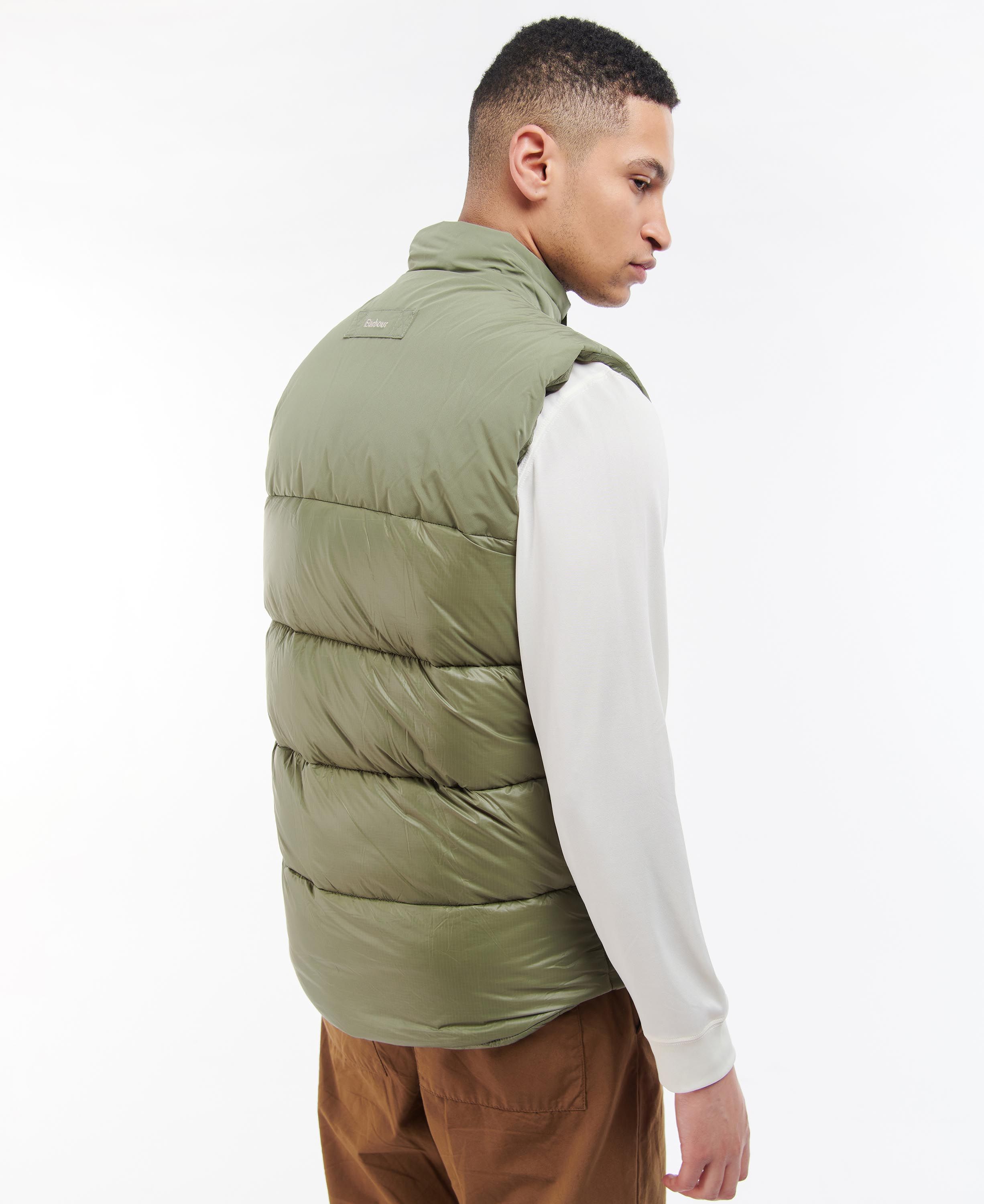 Barbour Grassland Men's Vest Olive | 615087-XRO