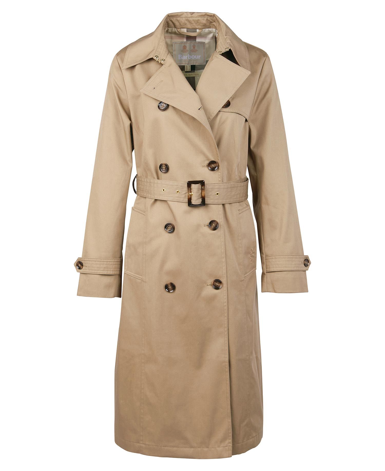 Barbour Greta Trench Women's Coats Khaki | 385247-WYR