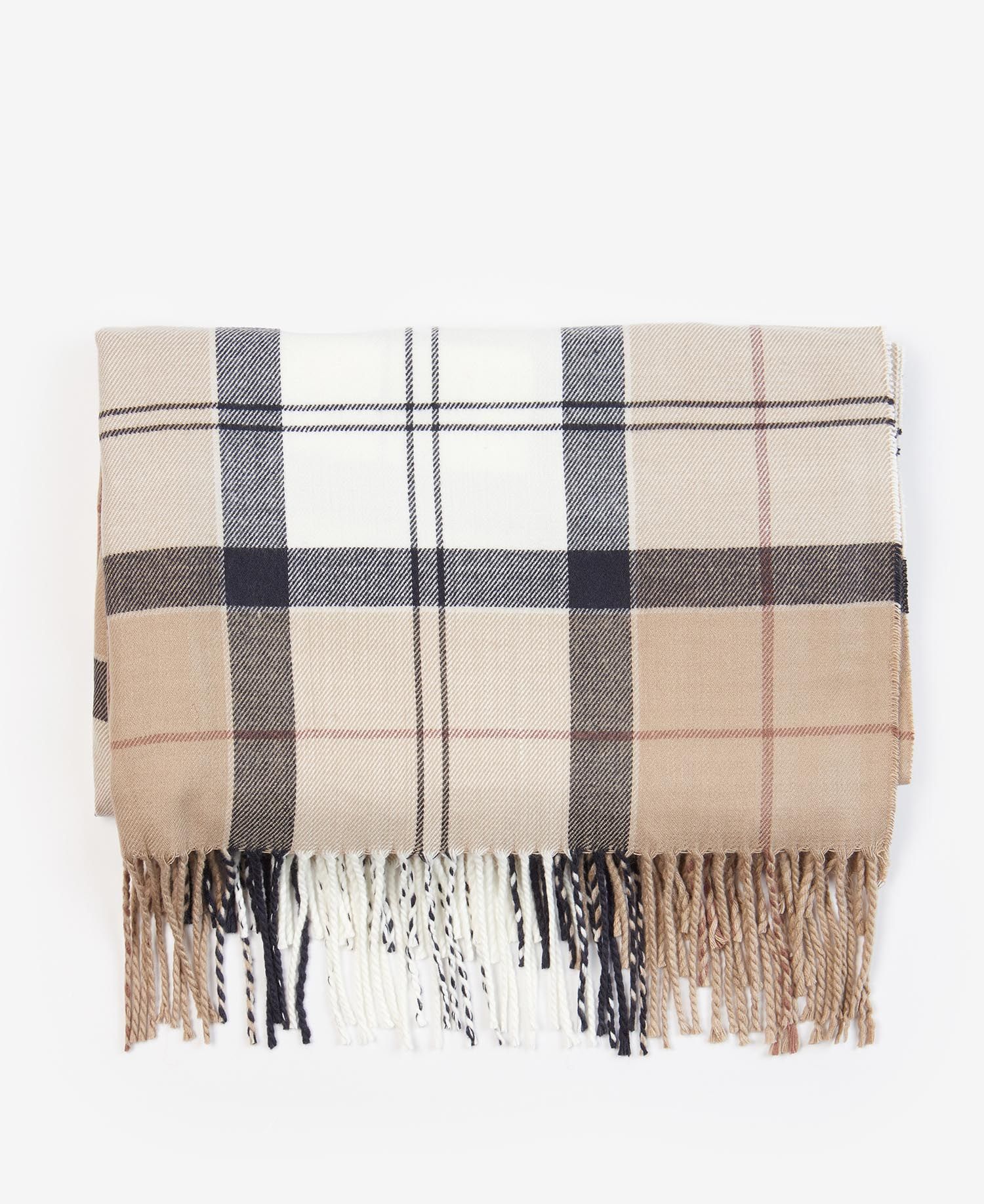 Barbour Hailes Tartan Wrap Women's Scarves Brown / Beige | 347162-EPV