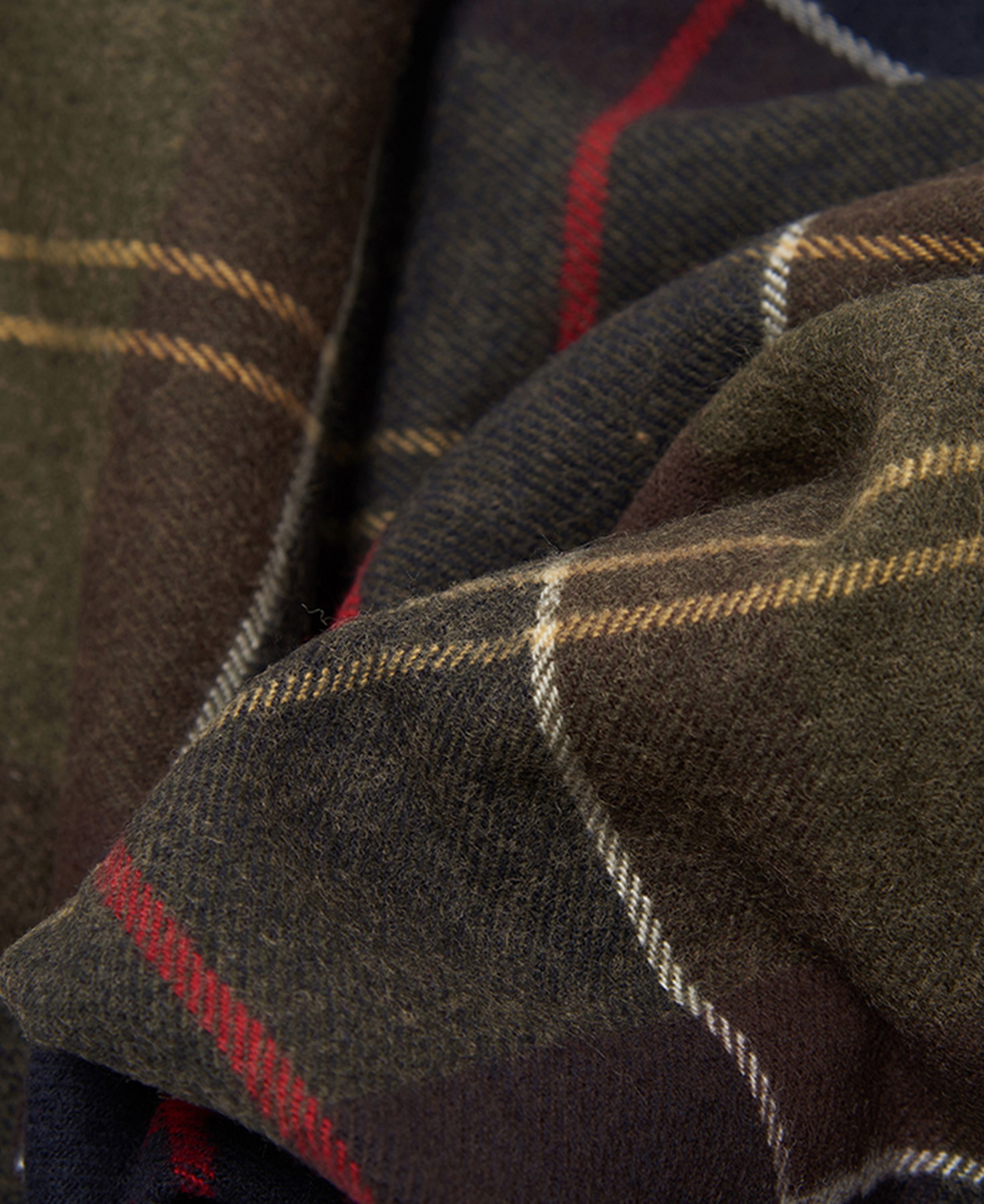 Barbour Hailes Tartan Wrap Women's Scarves Olive / Navy | 964325-LBX