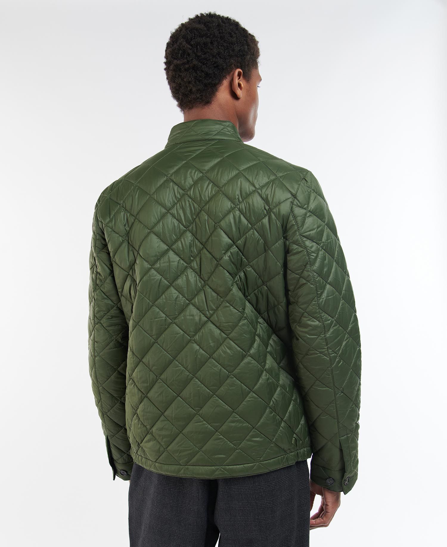 Barbour Harrington Men's Quilted Jackets Navy / Olive | 059623-KJH