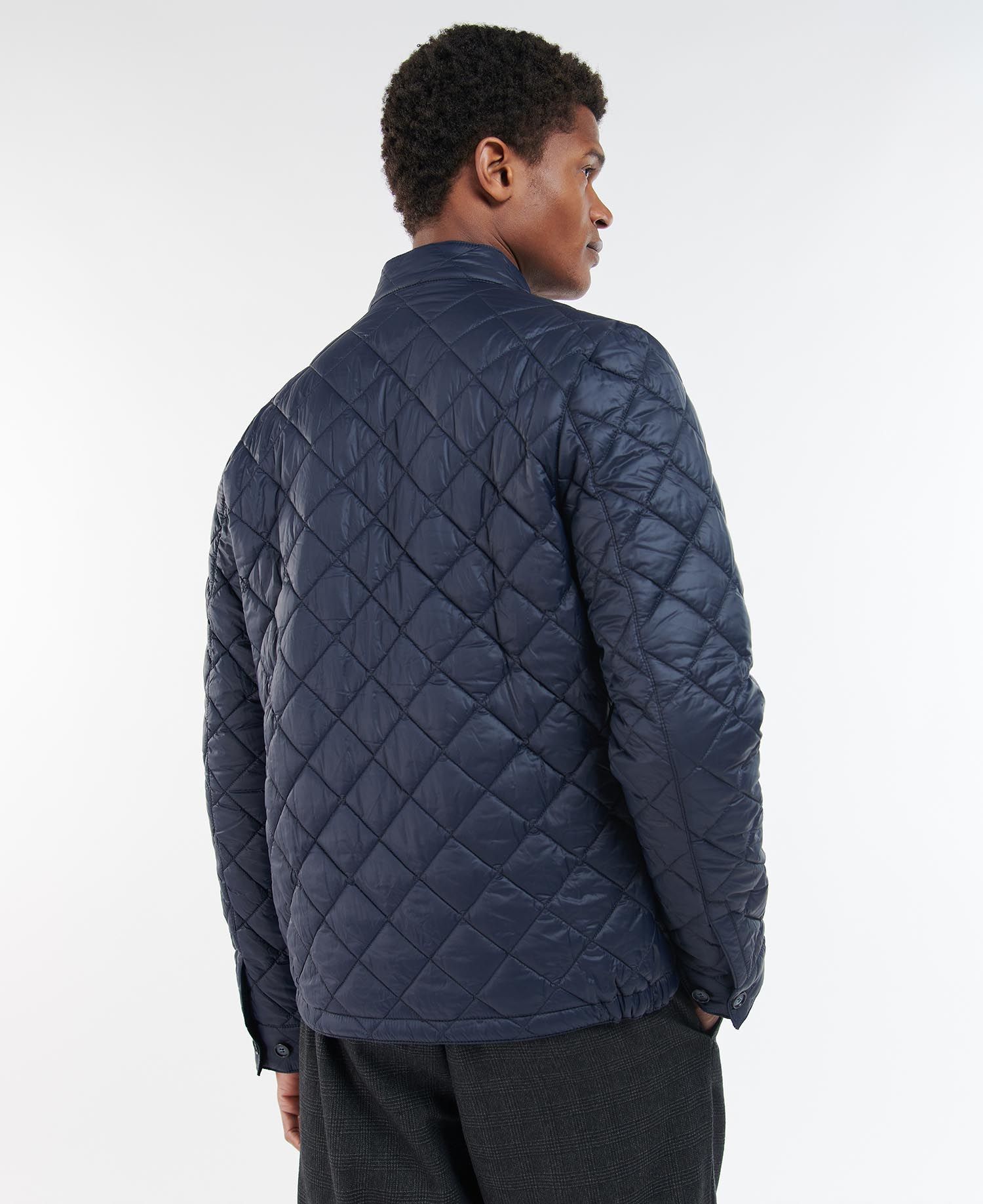 Barbour Harrington Men's Quilted Jackets Navy / Olive | 780246-UGJ