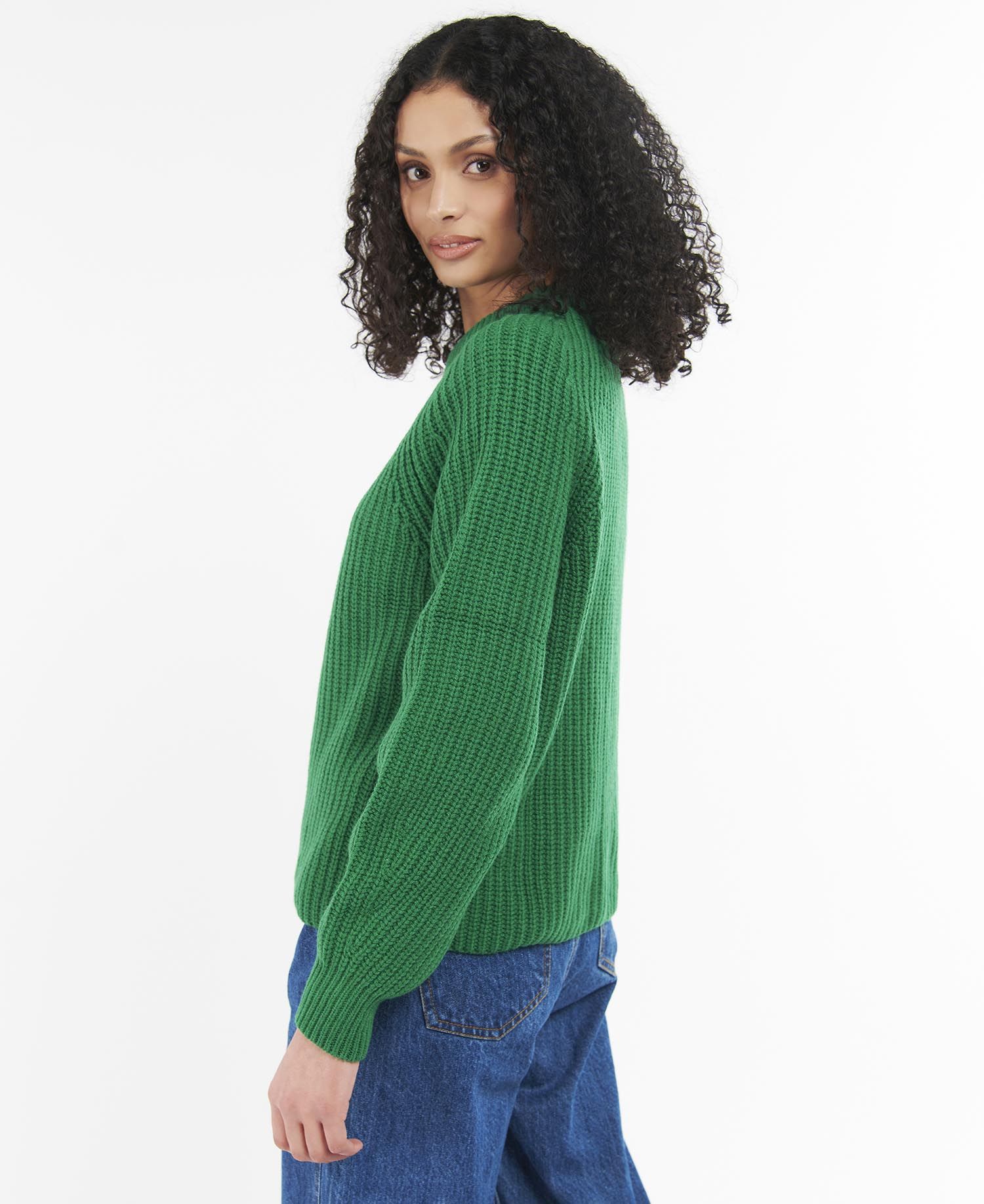 Barbour Hartley Knit Women's Sweaters Green | 065284-QYF