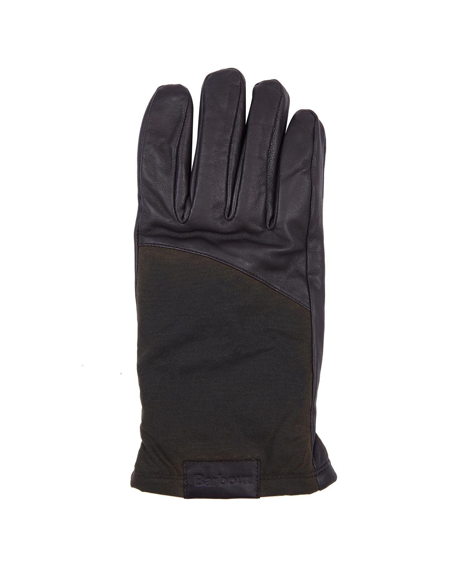 Barbour Hebden Leather Men's Gloves Dark Brown | 893170-WVO