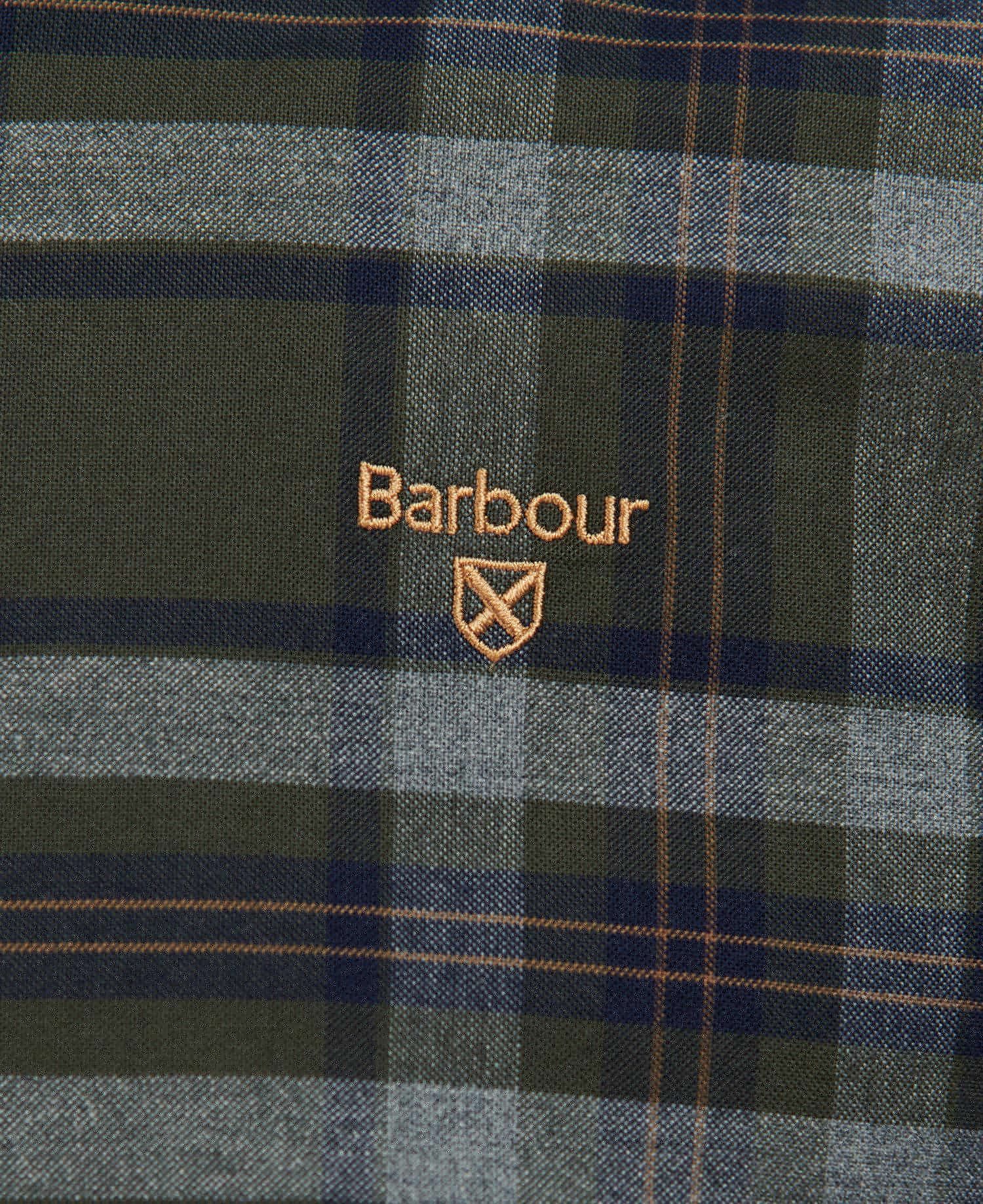 Barbour Helton Tailored Men's Shirts Olive | 475392-KQS