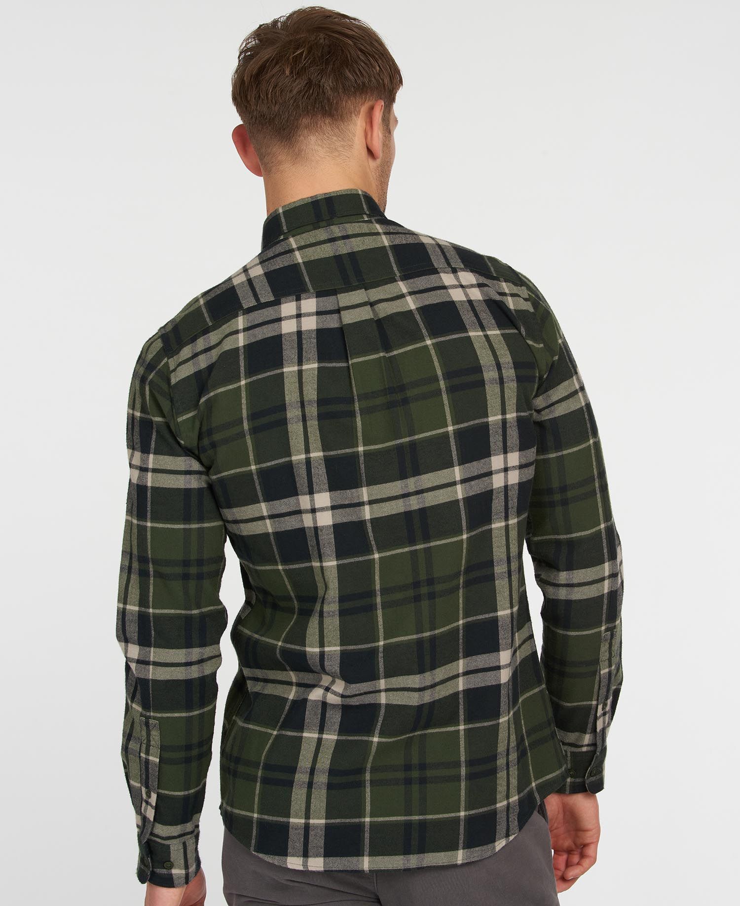 Barbour Hemd Bidston Men's Shirts Green | 187036-ZLO