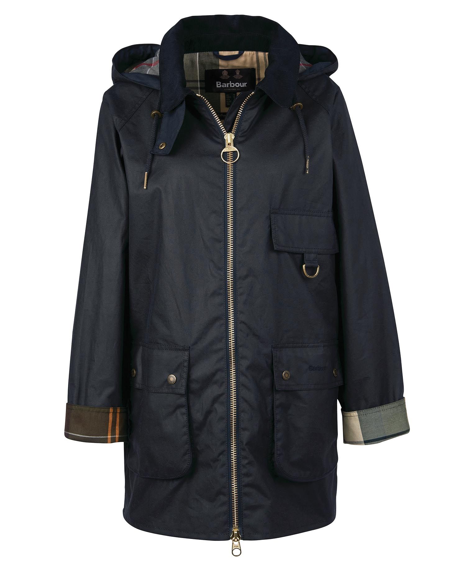 Barbour Highclere Women's Waxed Jackets Navy | 079415-QNI