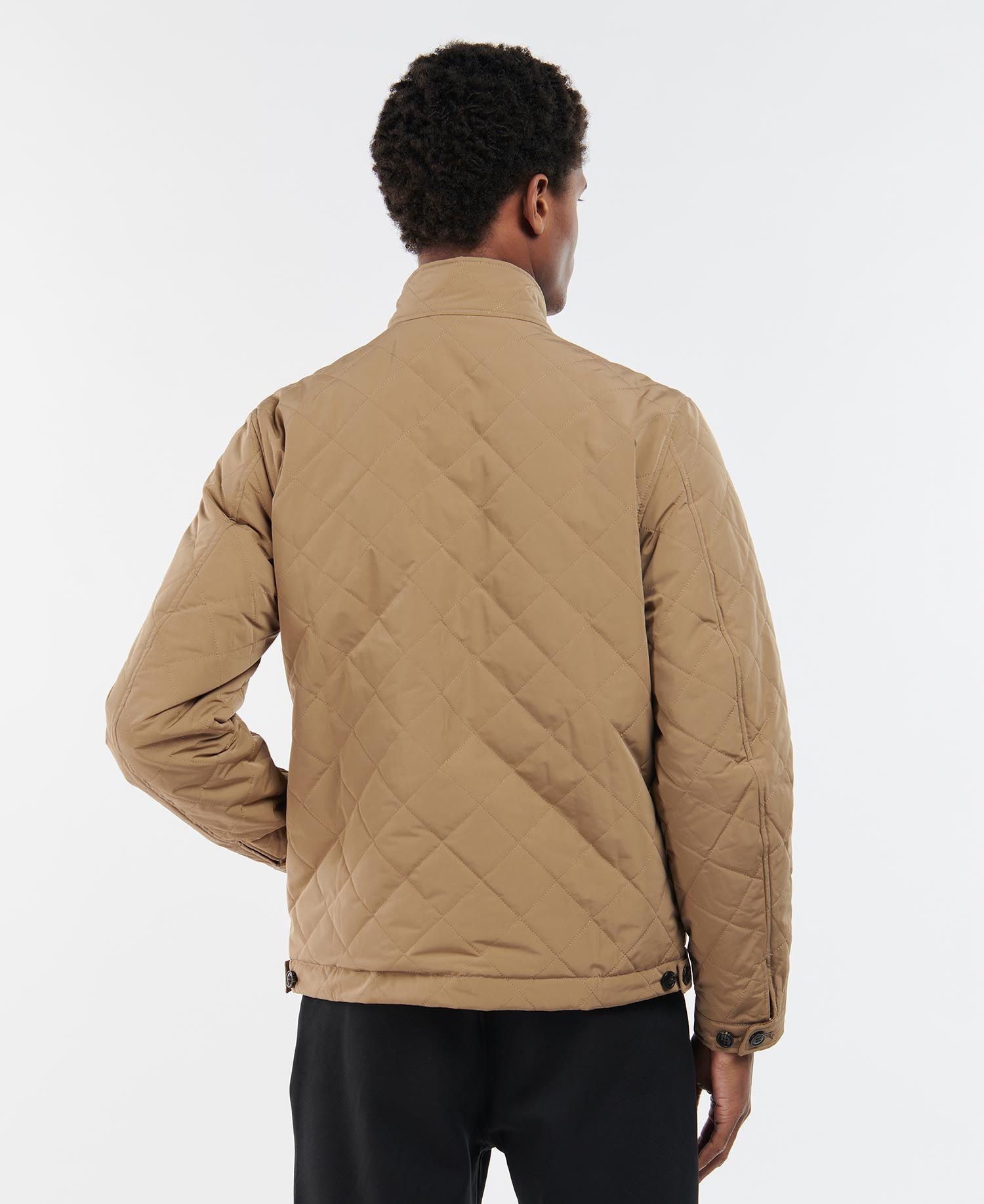 Barbour Hitchen Men's Quilted Jackets Brown / Grey | 027586-AQZ