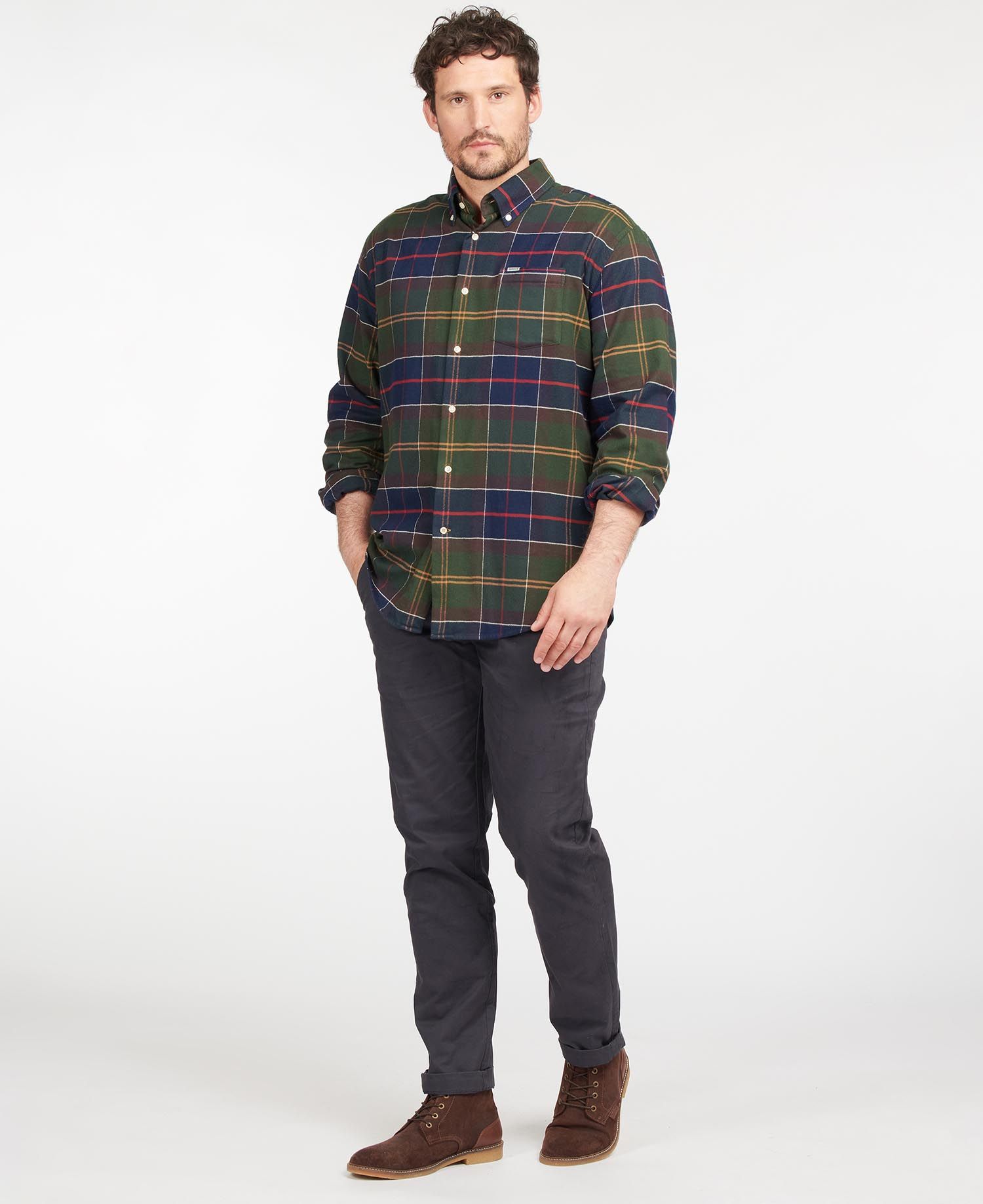 Barbour Hogside Tartan Regular Fit Men's Shirts Multicolor | 735624-KIX