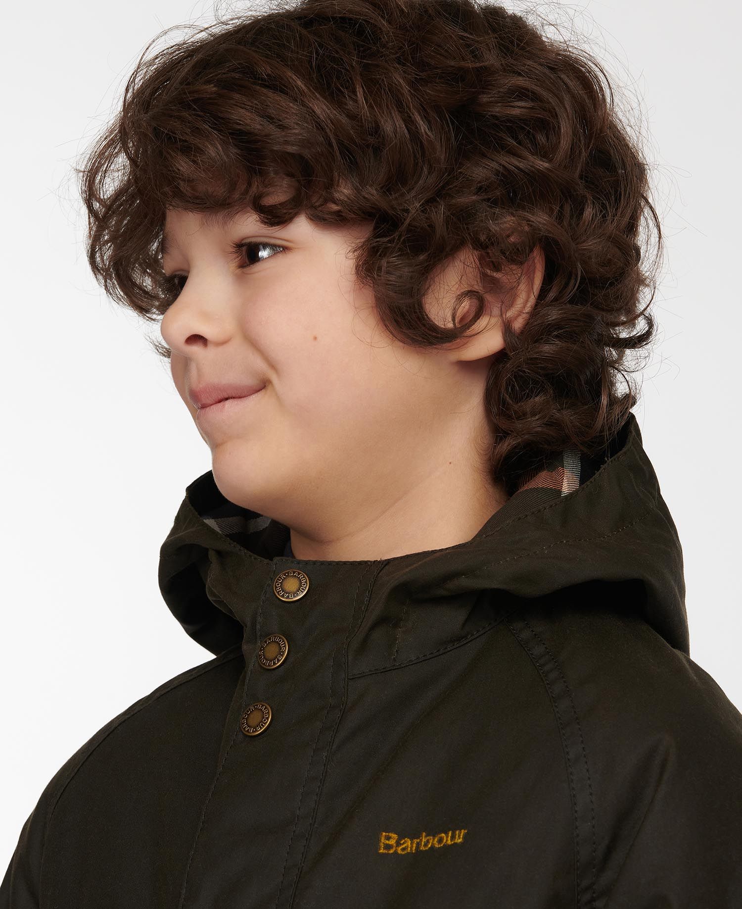 Barbour Hooded Beaufort Kids' Jackets Navy | 350489-OJV