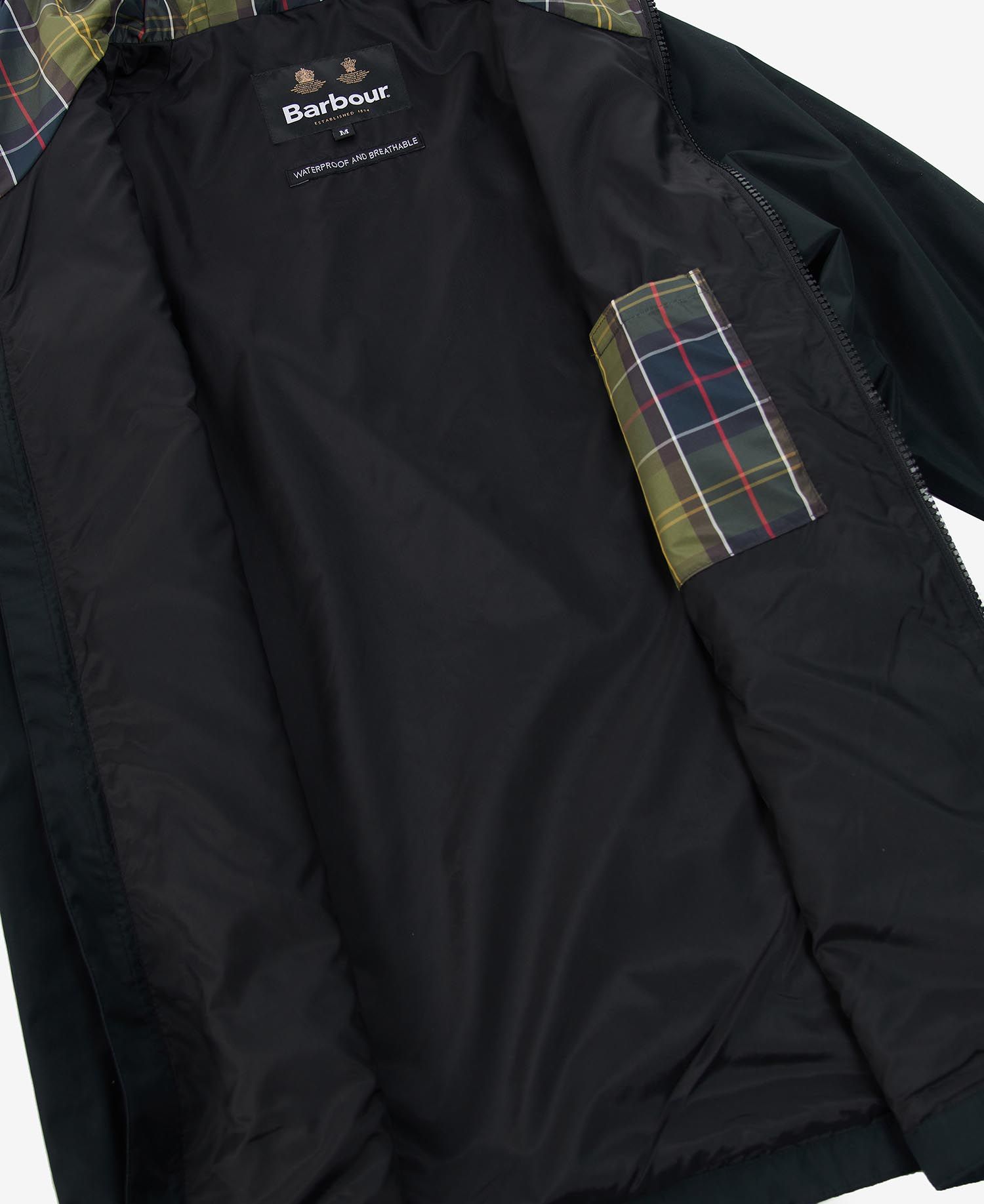 Barbour Hooded Domus Men's Waterproof Jackets Black | 106472-KAJ