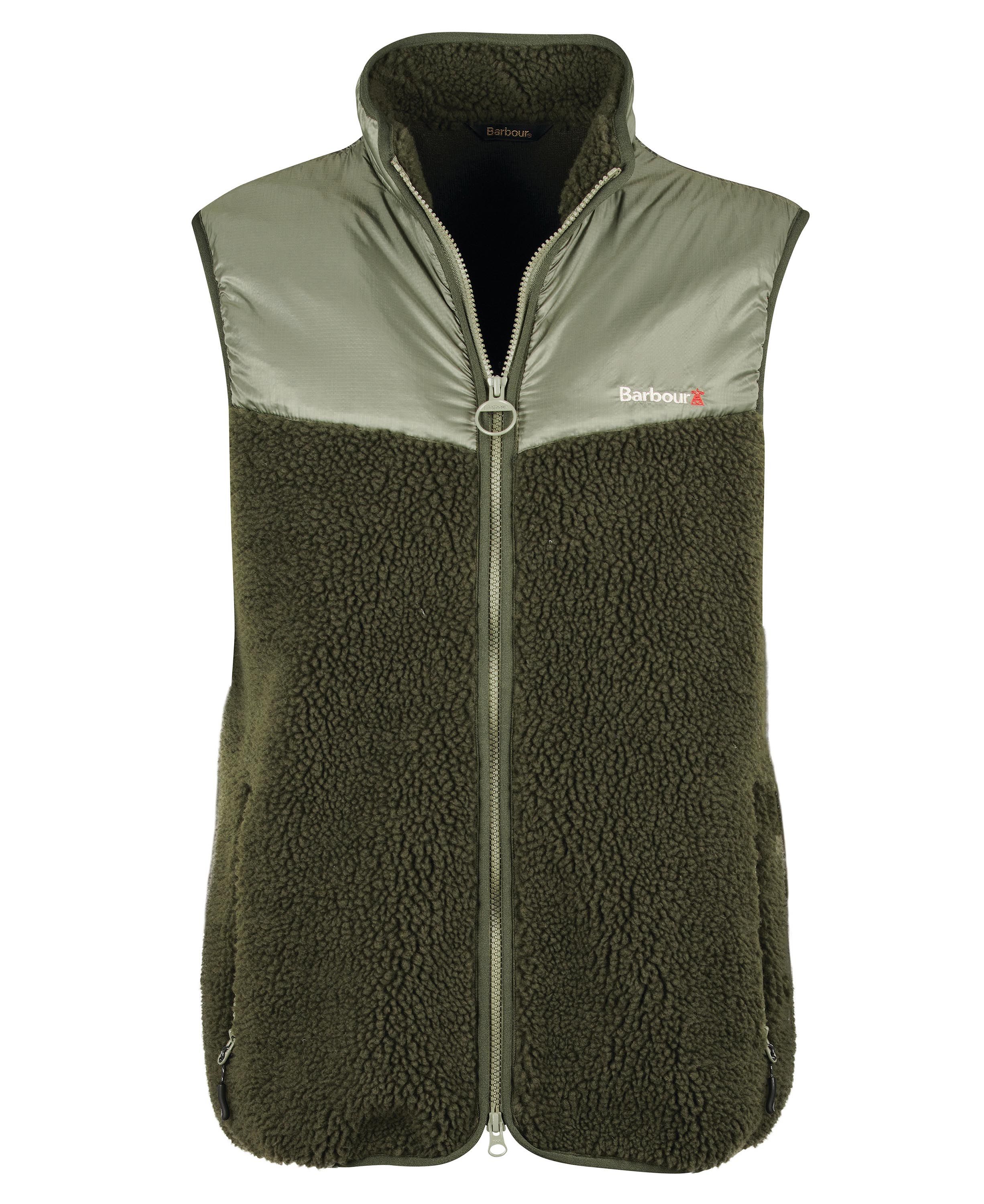 Barbour Hopsen Fleece Men's Vest Black | 371864-MEB