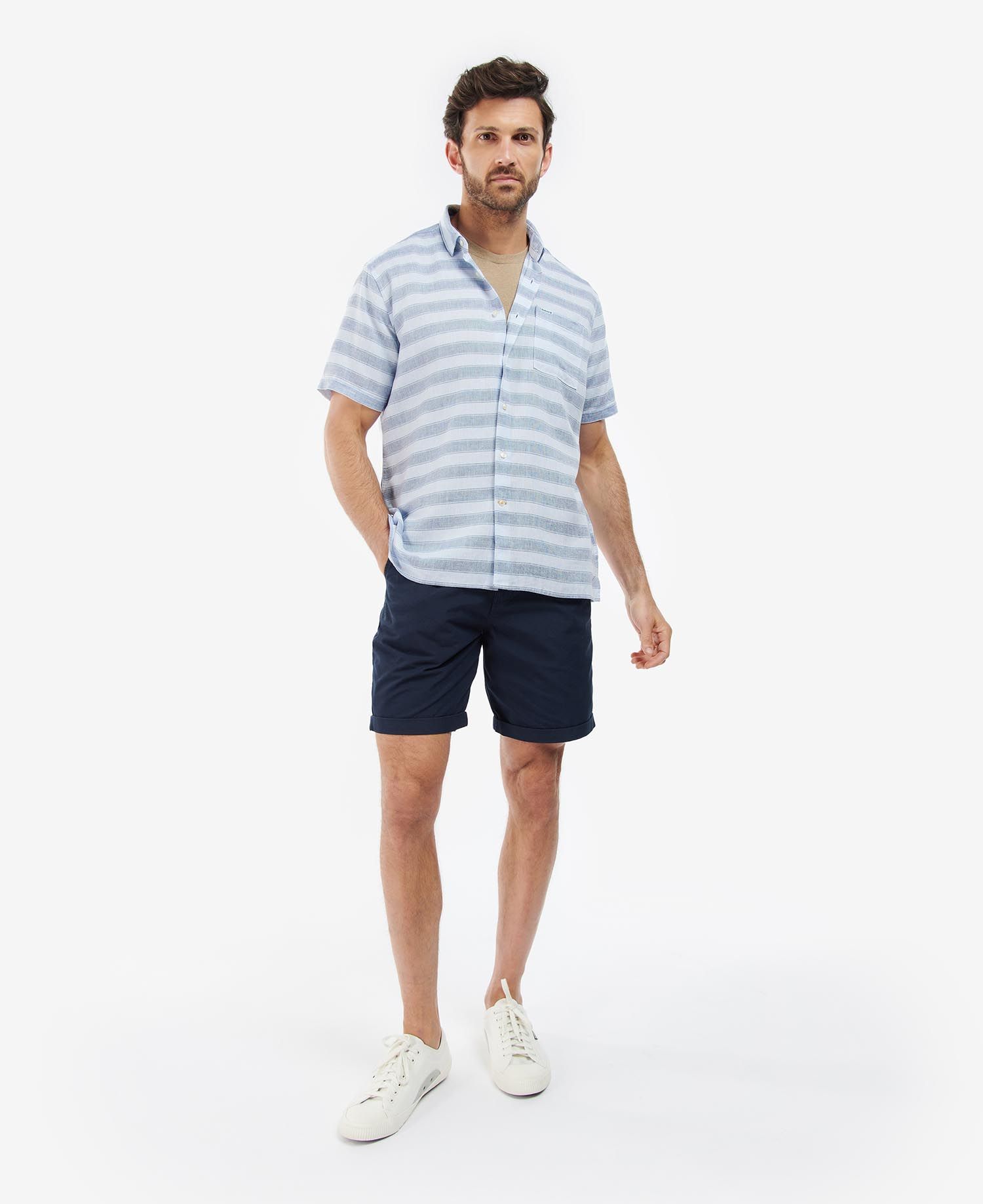 Barbour Horizon Summer Men's Shirts Blue | 042196-ZTY