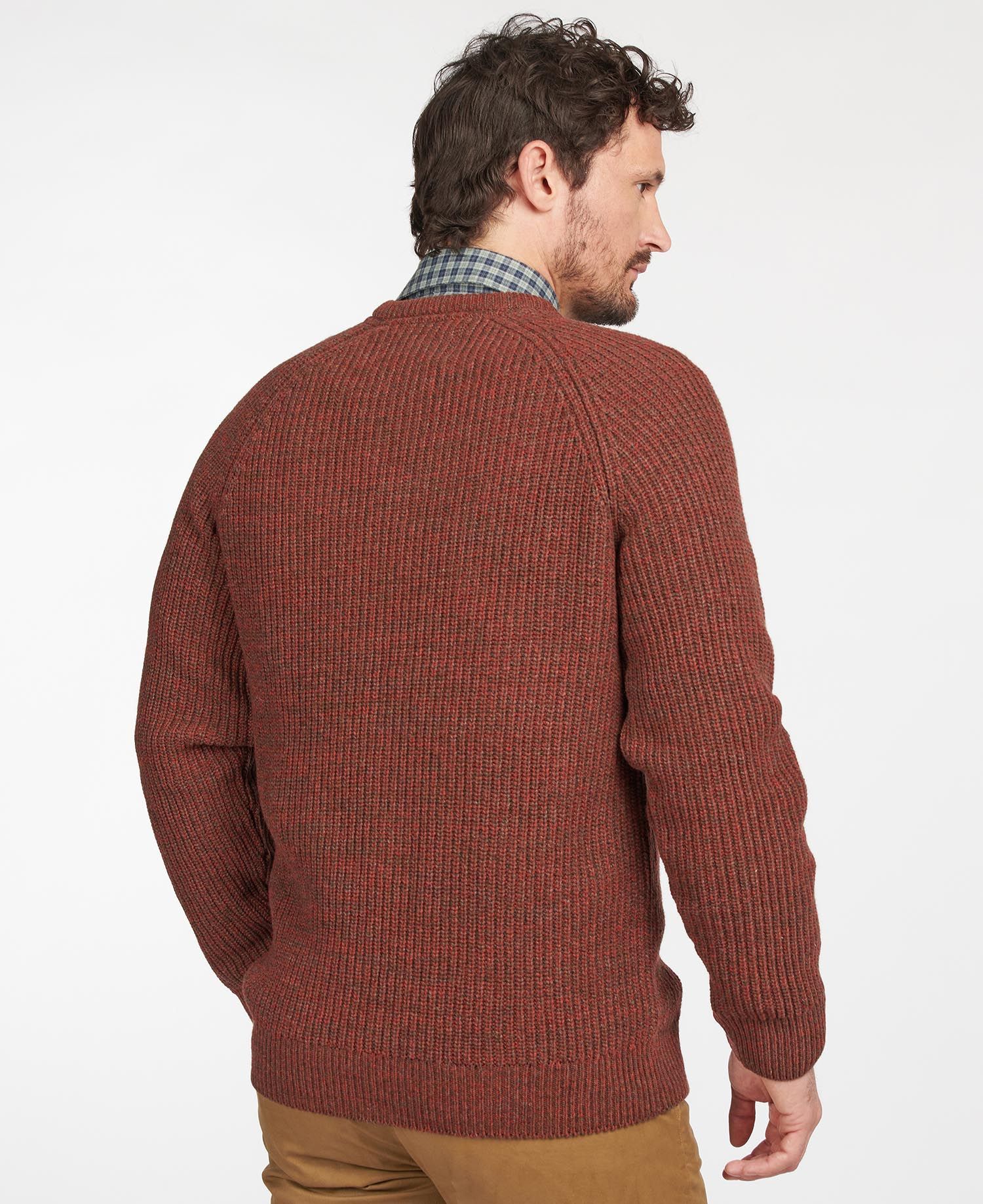 Barbour Horseford Crew Knit Men's Sweaters Brown | 782540-JBZ