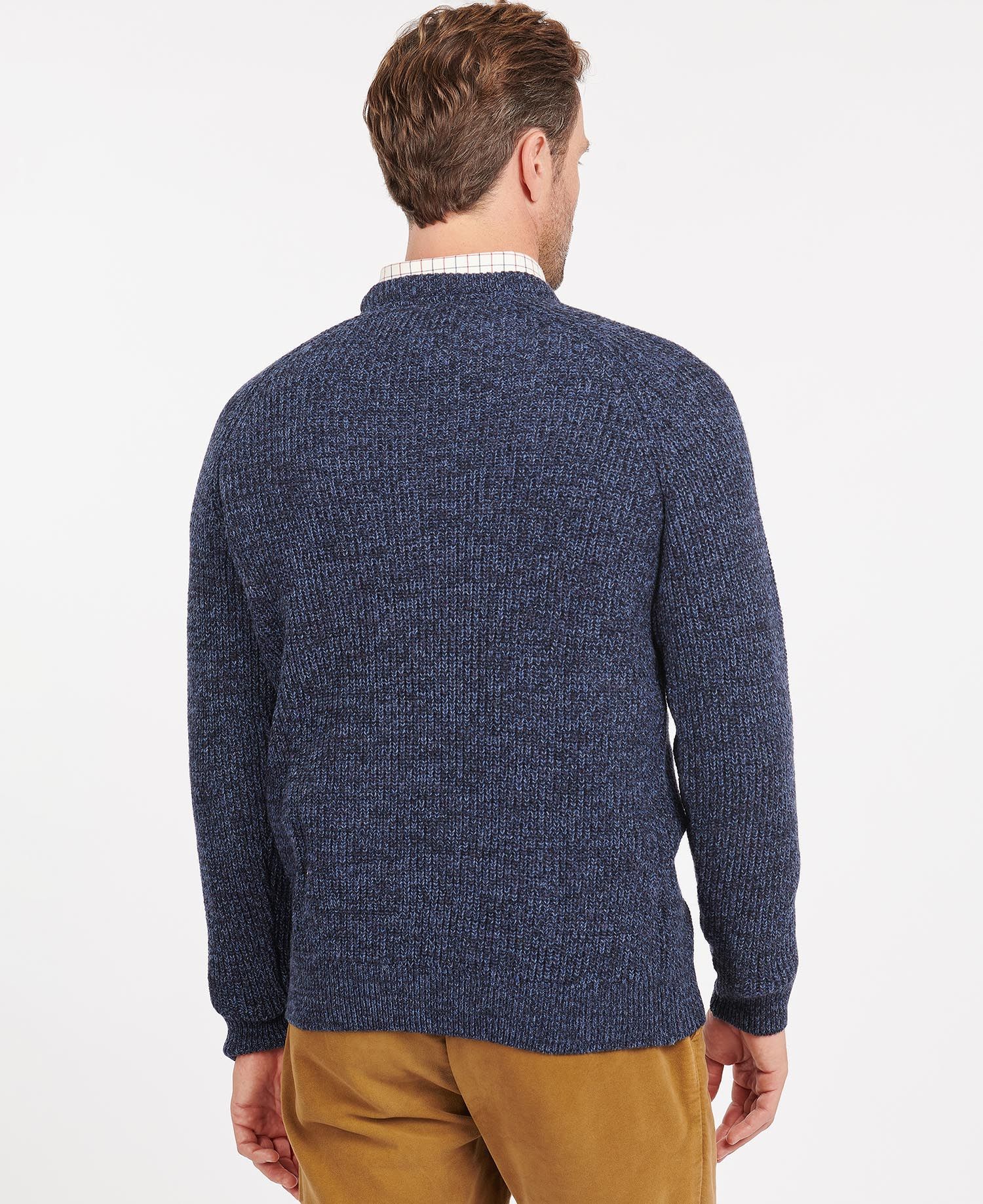 Barbour Horseford Crew Neck Men's Sweaters Navy | 609438-MXQ