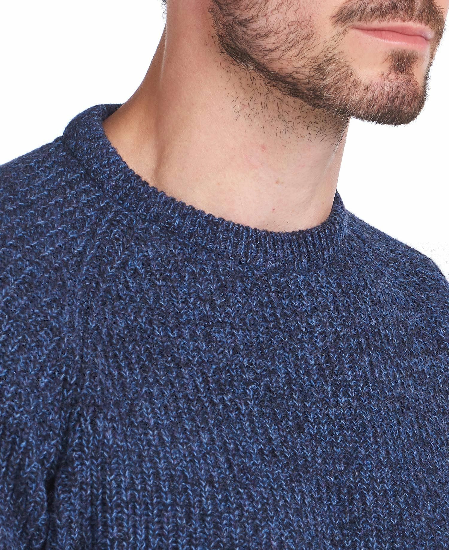 Barbour Horseford Crew Neck Men's Sweaters Navy | 609438-MXQ