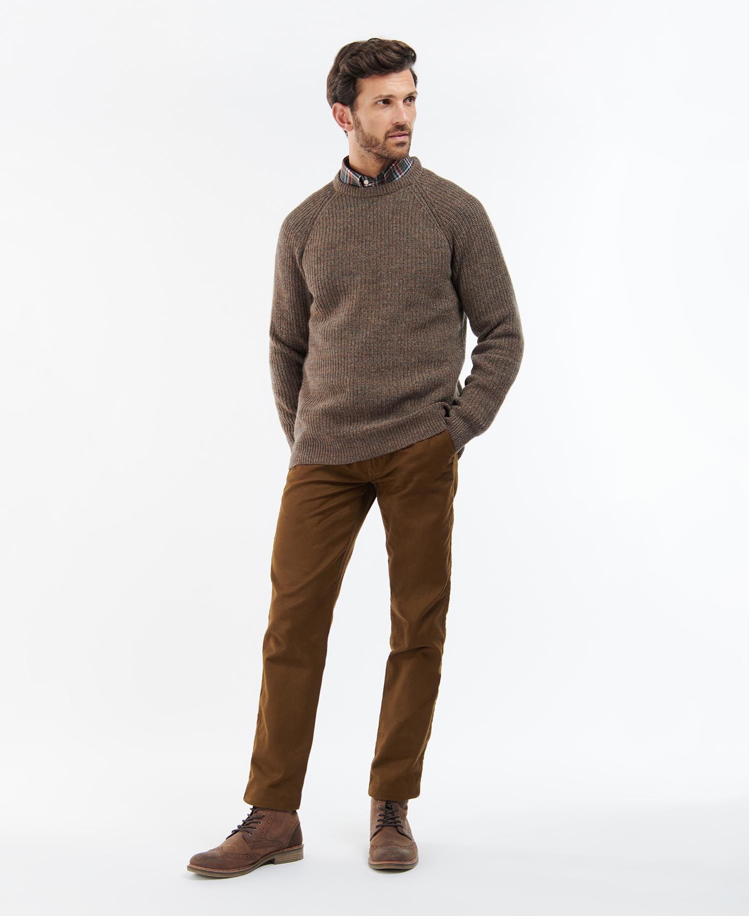 Barbour Horseford Men's Sweaters Coffee | 461293-OGU