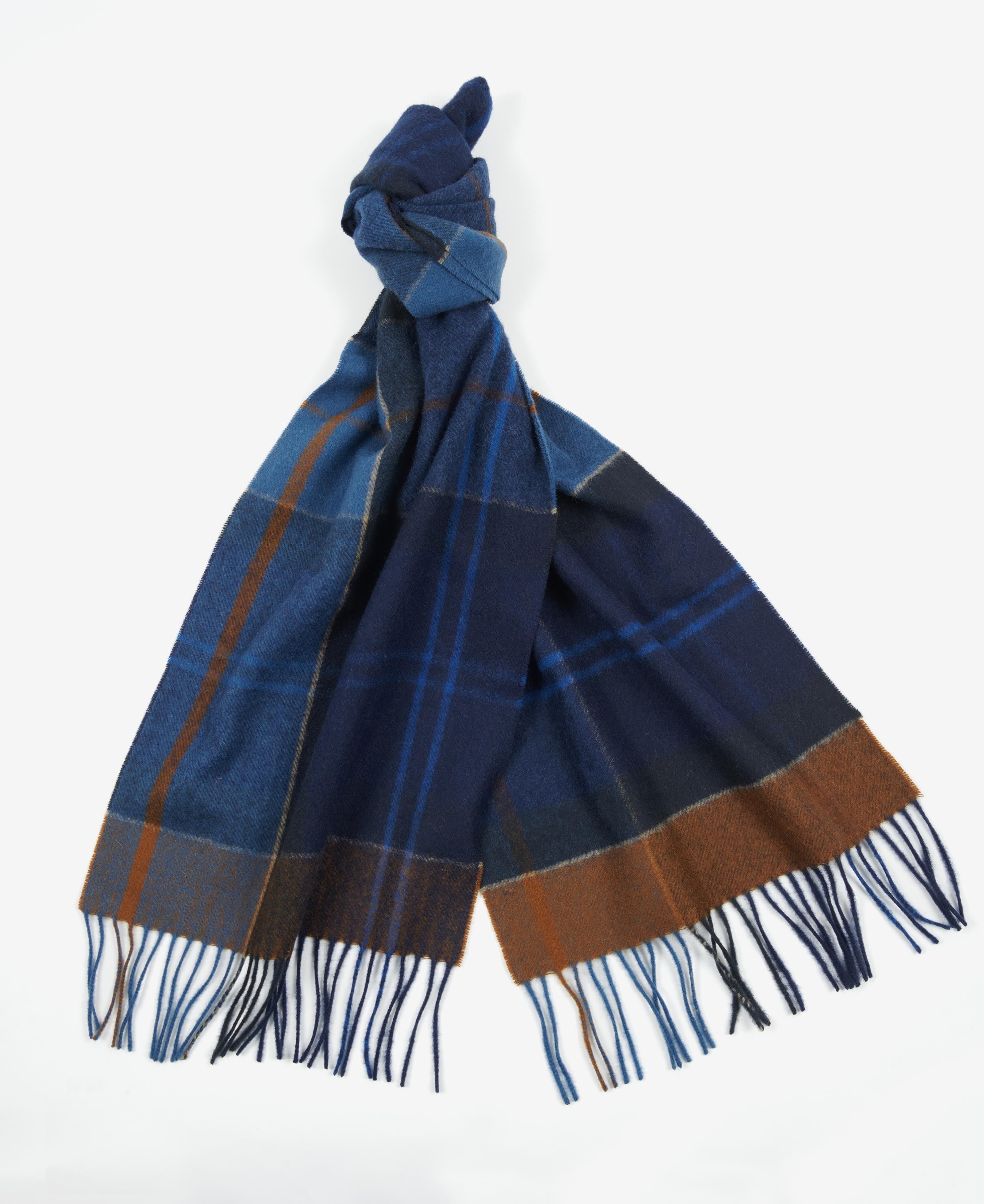 Barbour Inverness Tartan Men's Scarves Navy | 705928-QVZ