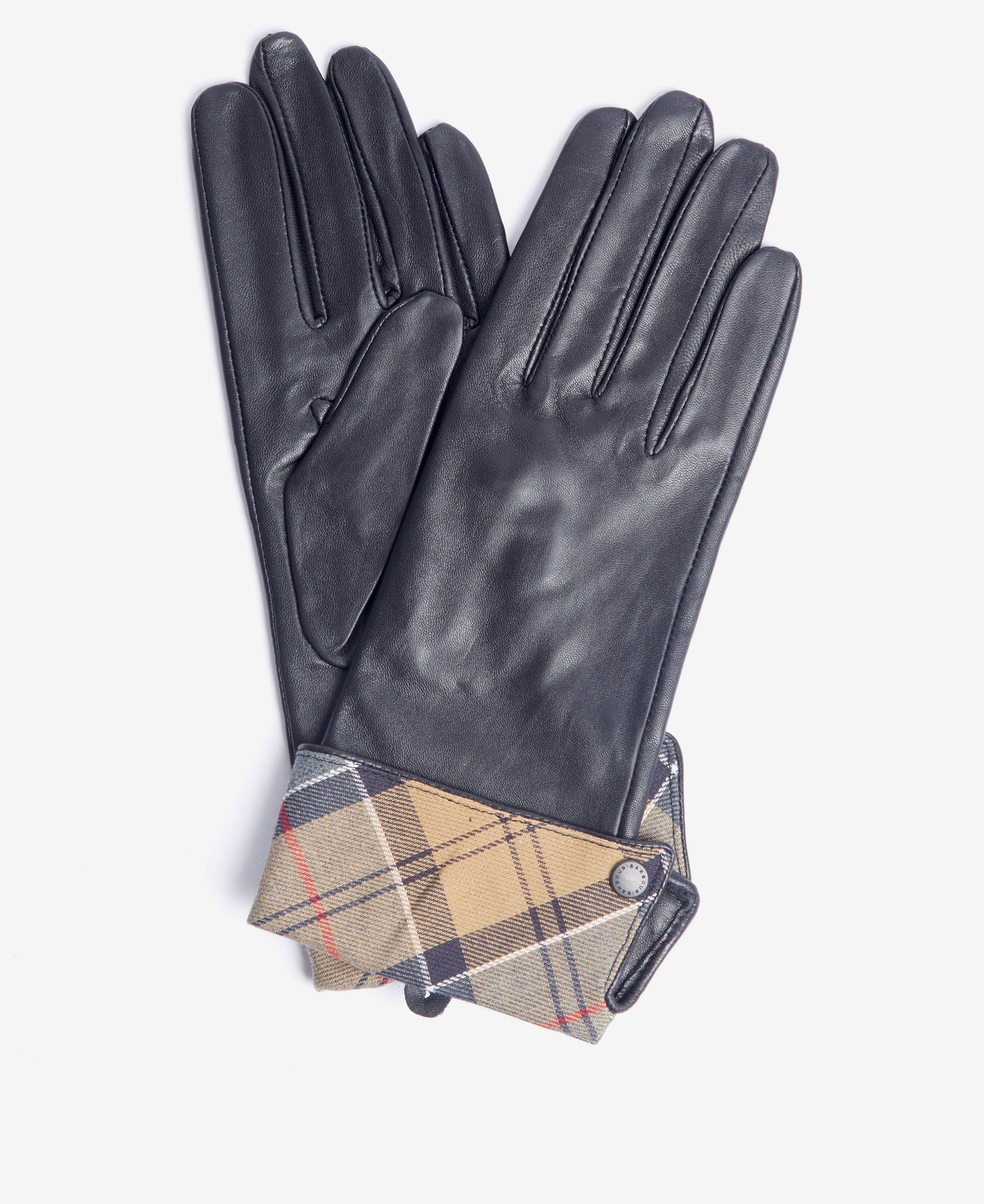 Barbour Lady Jane Leather Women\'s Gloves Black | 397816-TWR