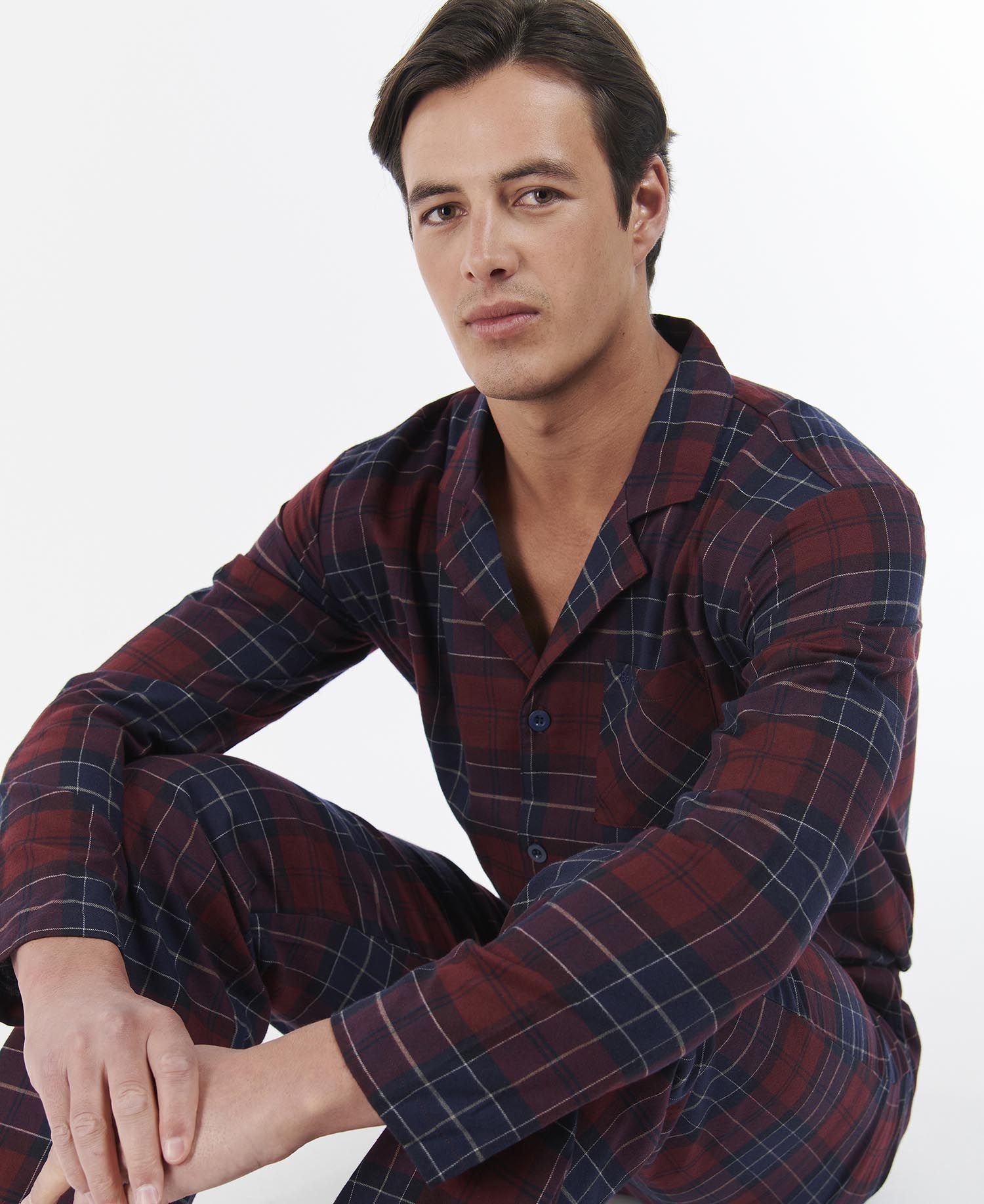 Barbour Laith Men's Nightwear Dark Brown | 937642-WUX