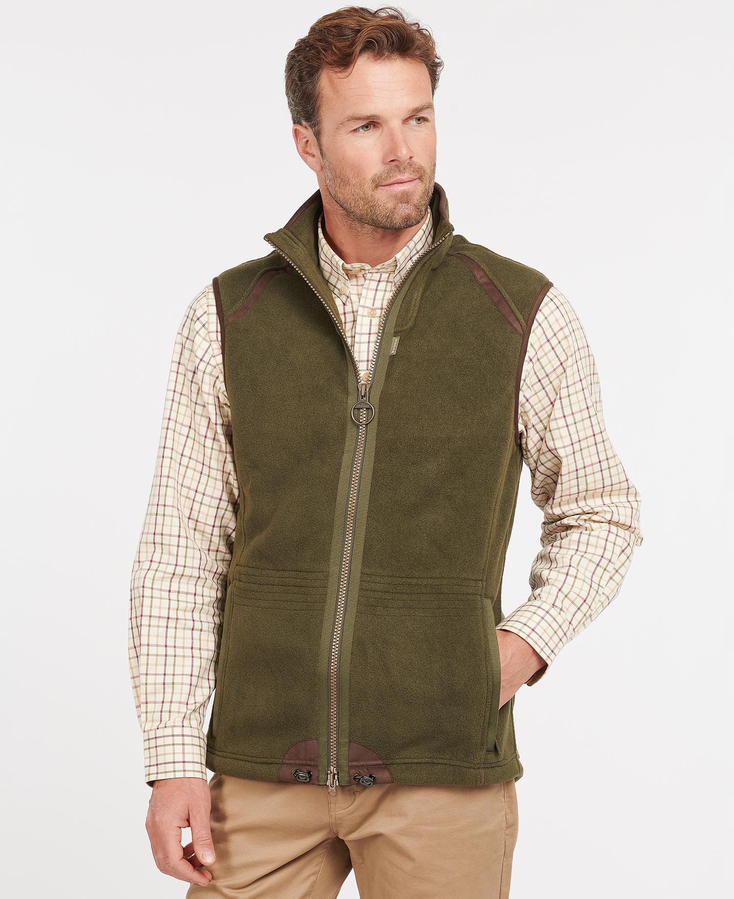 Barbour Langdale Men\'s Vest Navy | 840596-XFZ