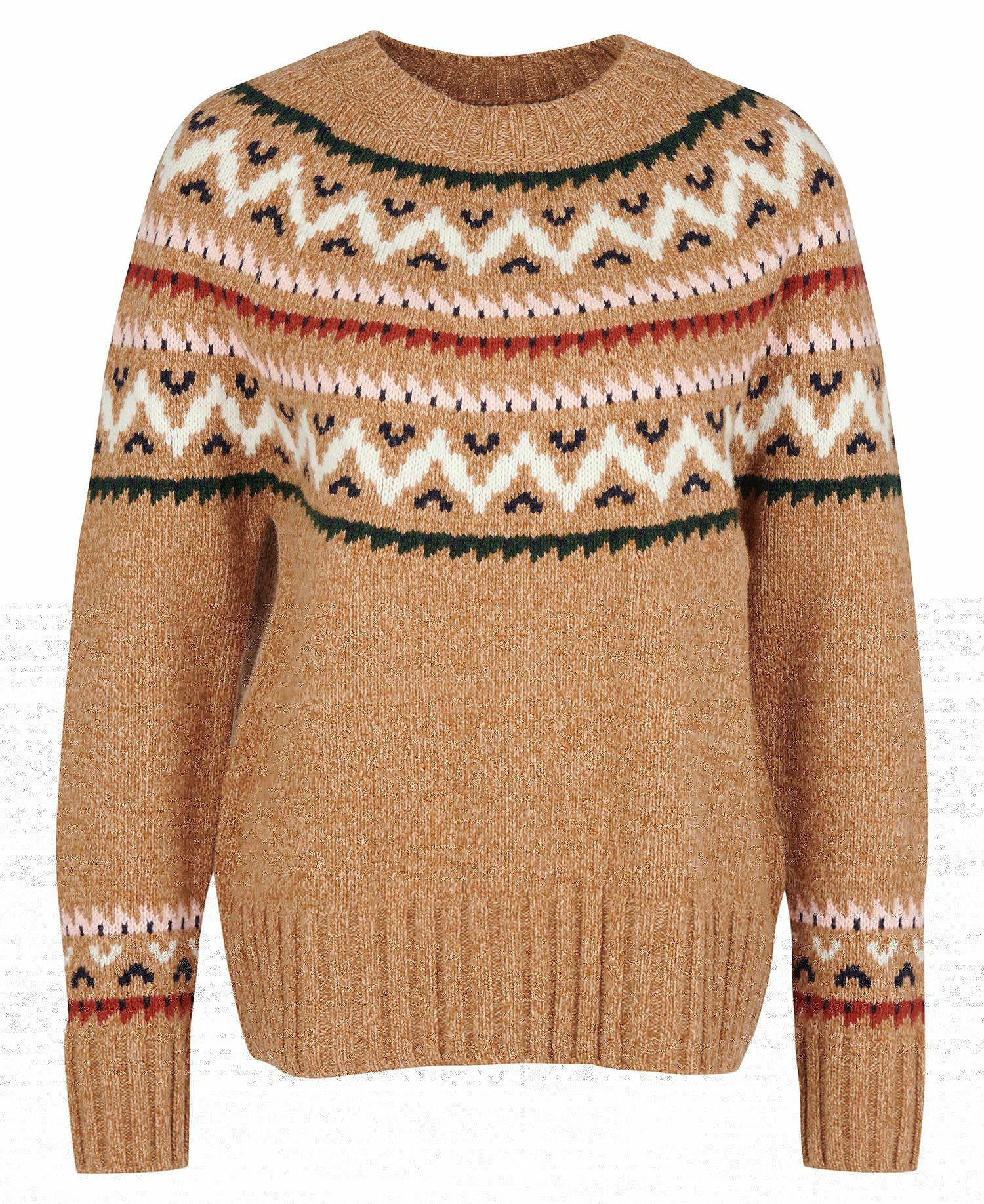 Barbour Langford Knit Women's Sweaters Brown | 532648-URM