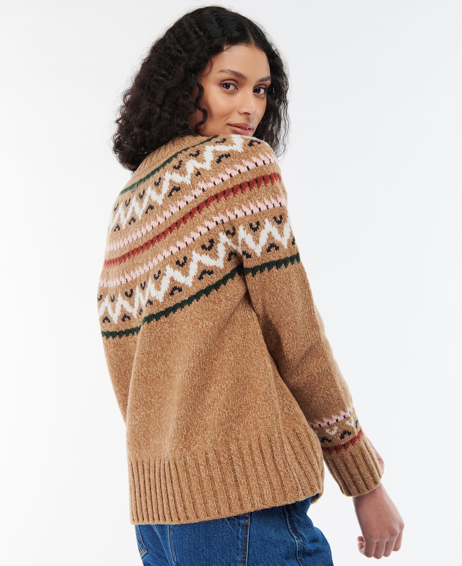 Barbour Langford Knit Women's Sweaters Brown | 532648-URM