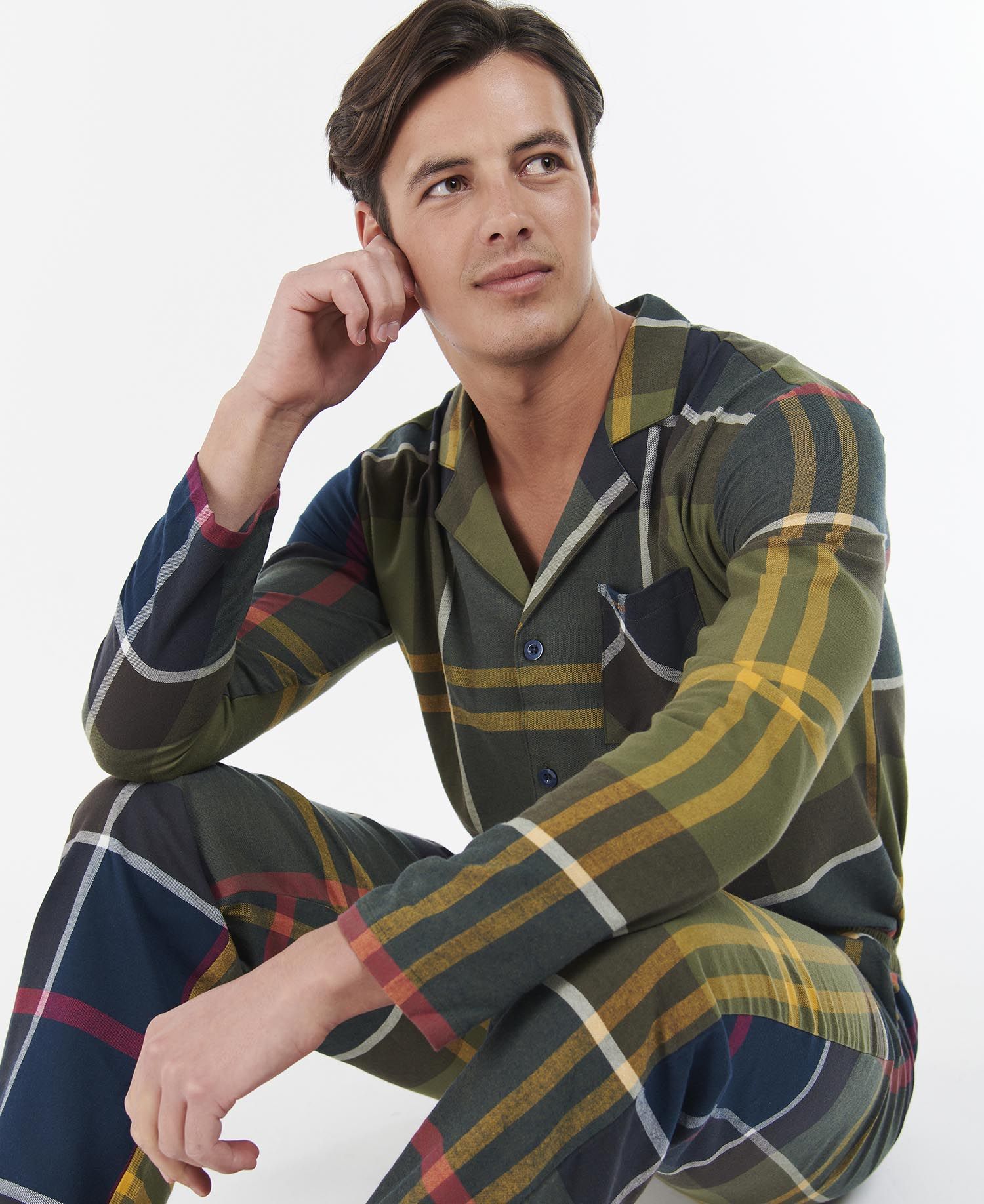 Barbour Large Scale Laith Men's Nightwear Red | 385472-RMX