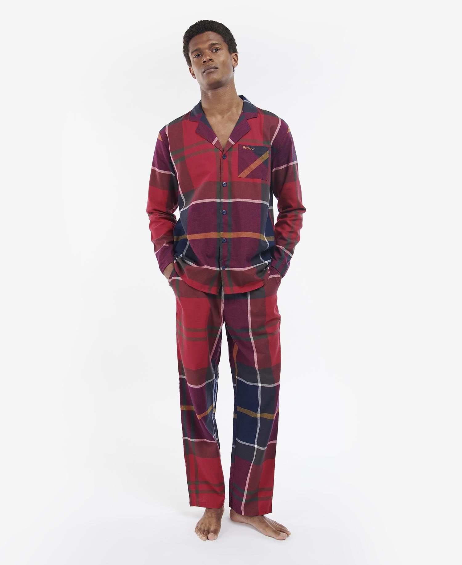 Barbour Large Scale Laith Men's Nightwear Red | 801457-OMW