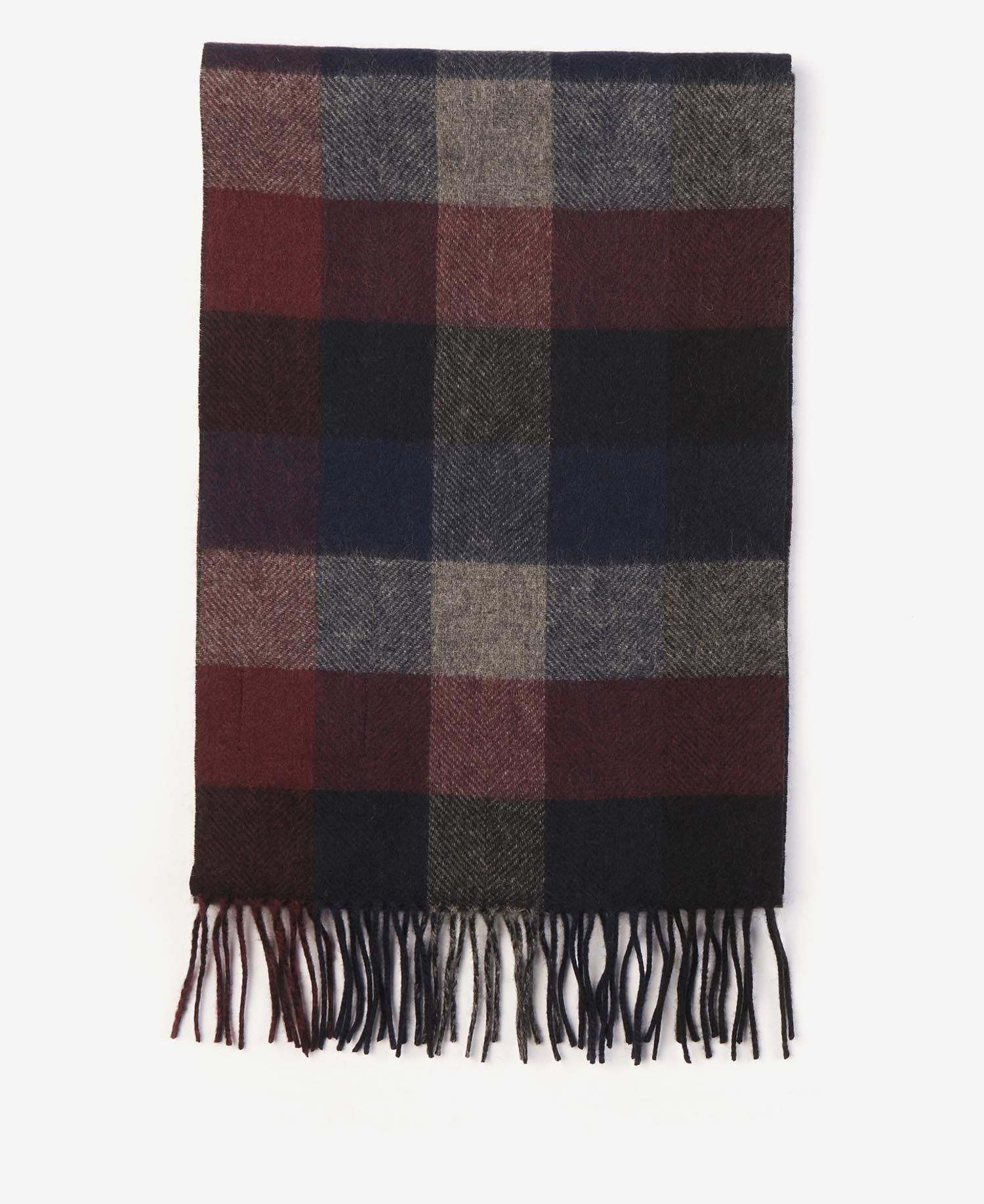 Barbour Largs Men's Scarves Navy / Dark Brown | 704351-SBN