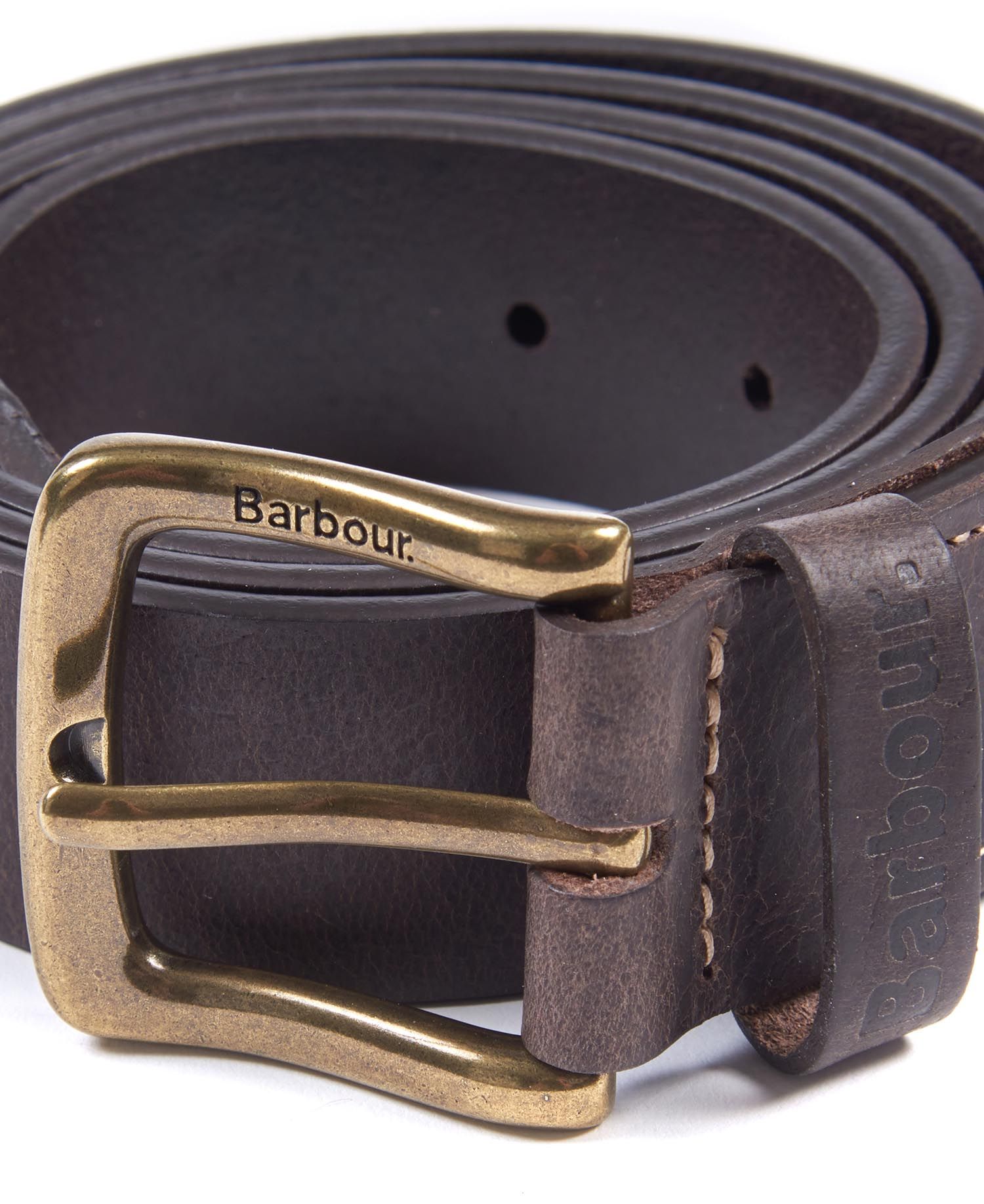 Barbour Leather & Billfold Gift Set Men's Belts Dark Brown | 765391-RUO