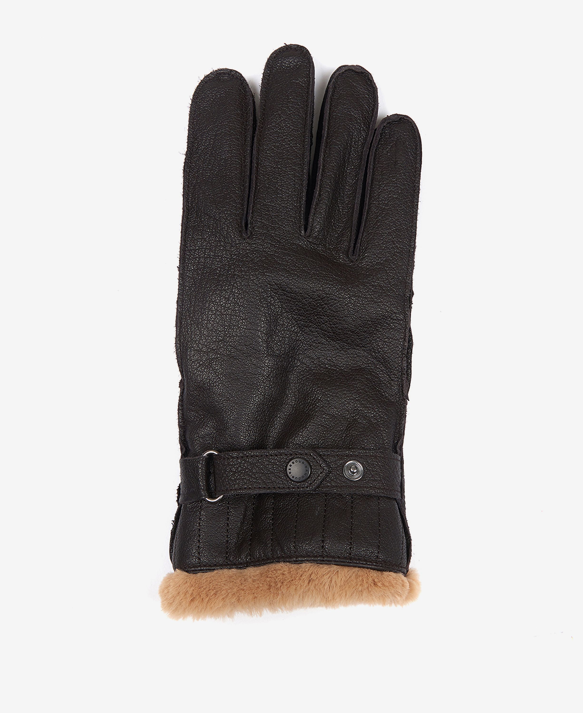 Barbour Leather Utility Men's Gloves Black | 748592-KXI