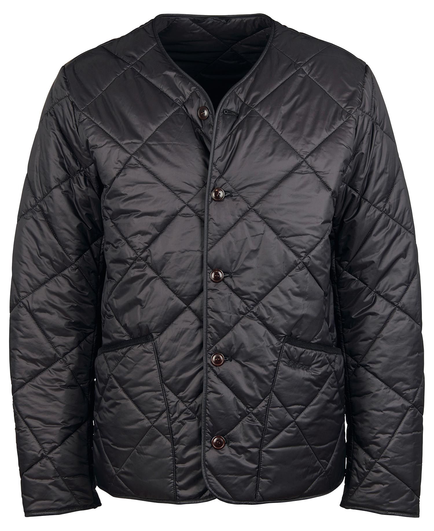 Barbour Liddesdale Cardigan Men's Quilted Jackets Black | 648210-FZX