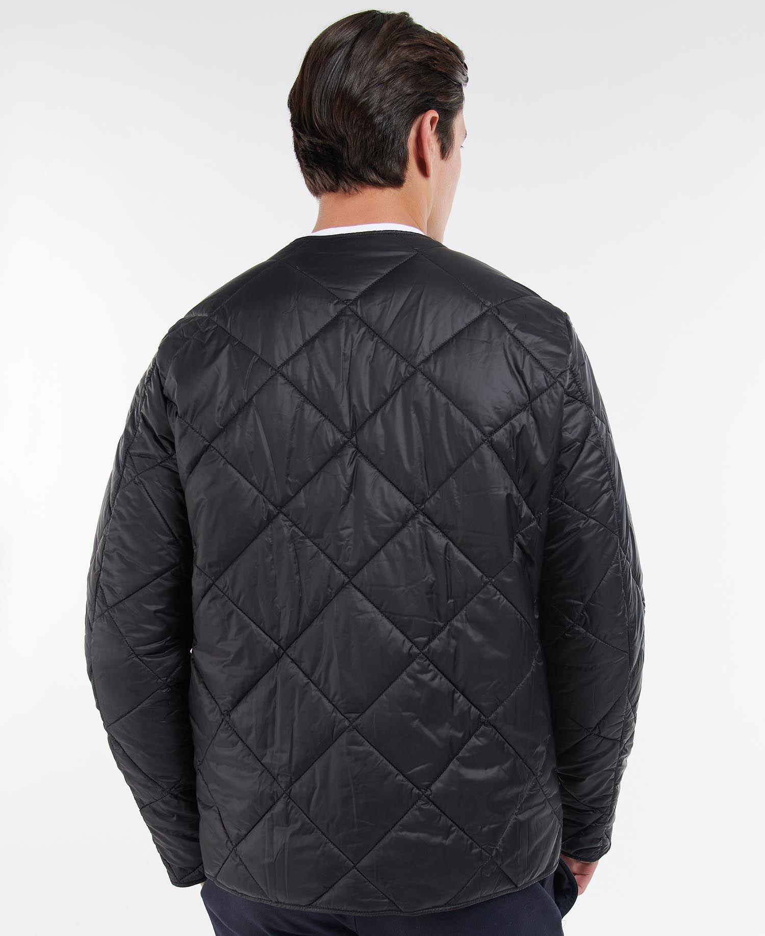 Barbour Liddesdale Cardigan Men's Quilted Jackets Black | 648210-FZX