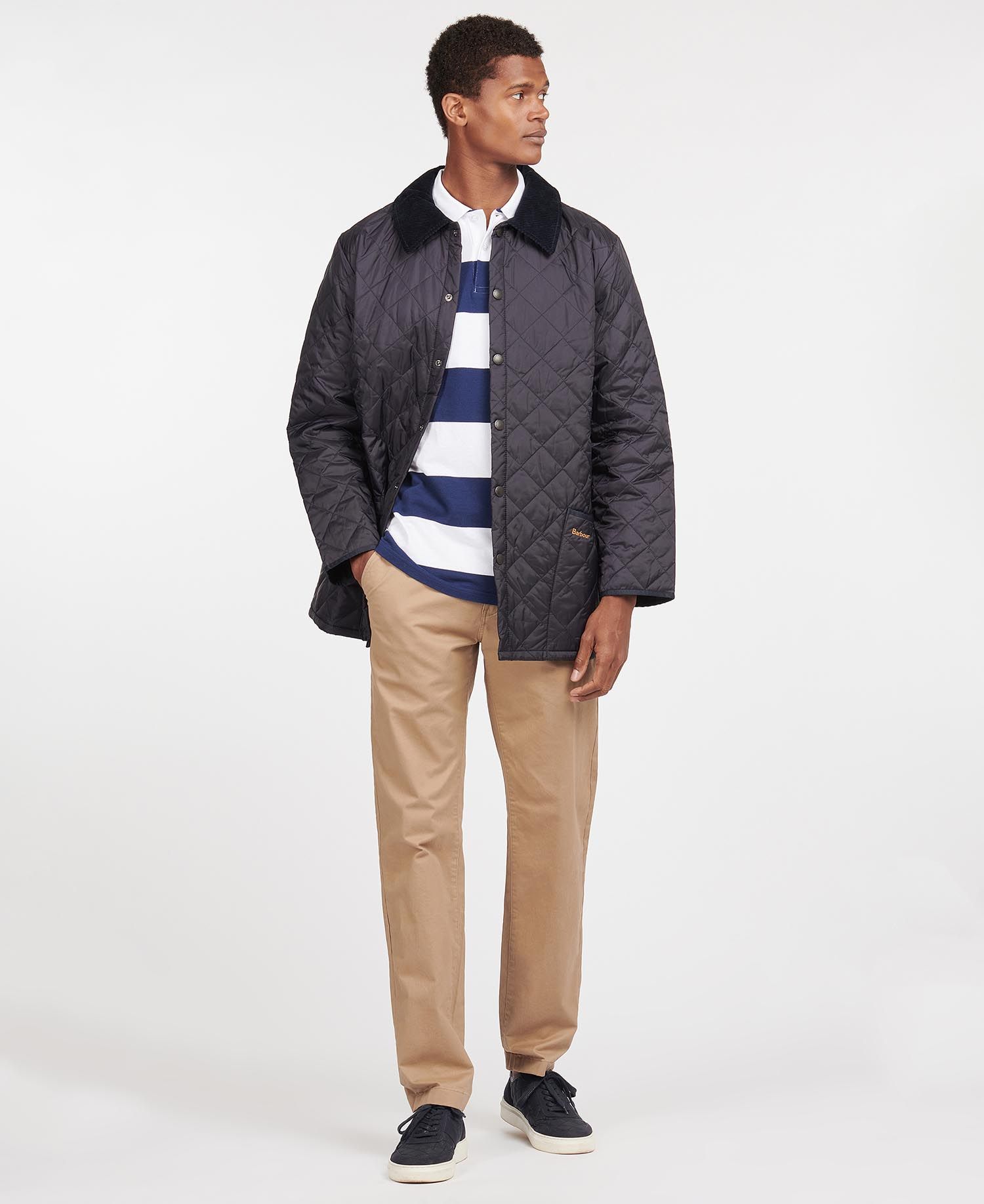 Barbour Liddesdale Men's Quilted Jackets Navy | 489573-DTF