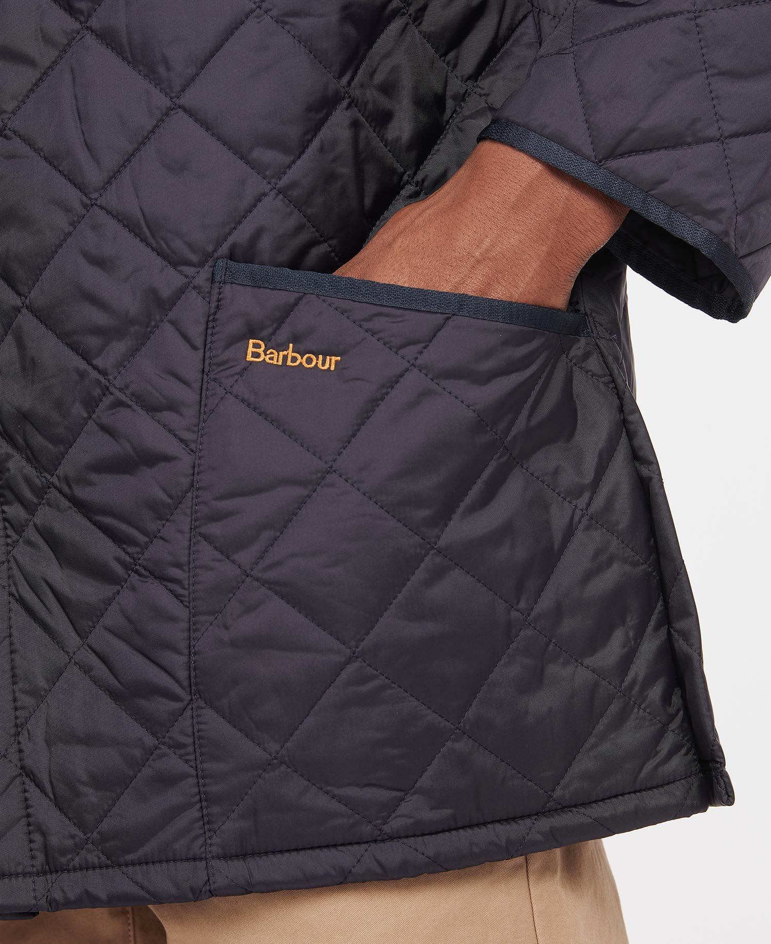 Barbour Liddesdale Men's Quilted Jackets Navy | 489573-DTF