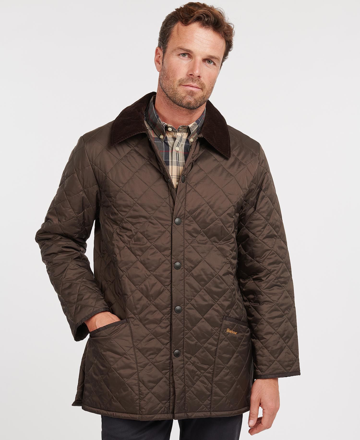 Barbour Liddesdale Men\'s Quilted Jackets Navy | 795236-PLG