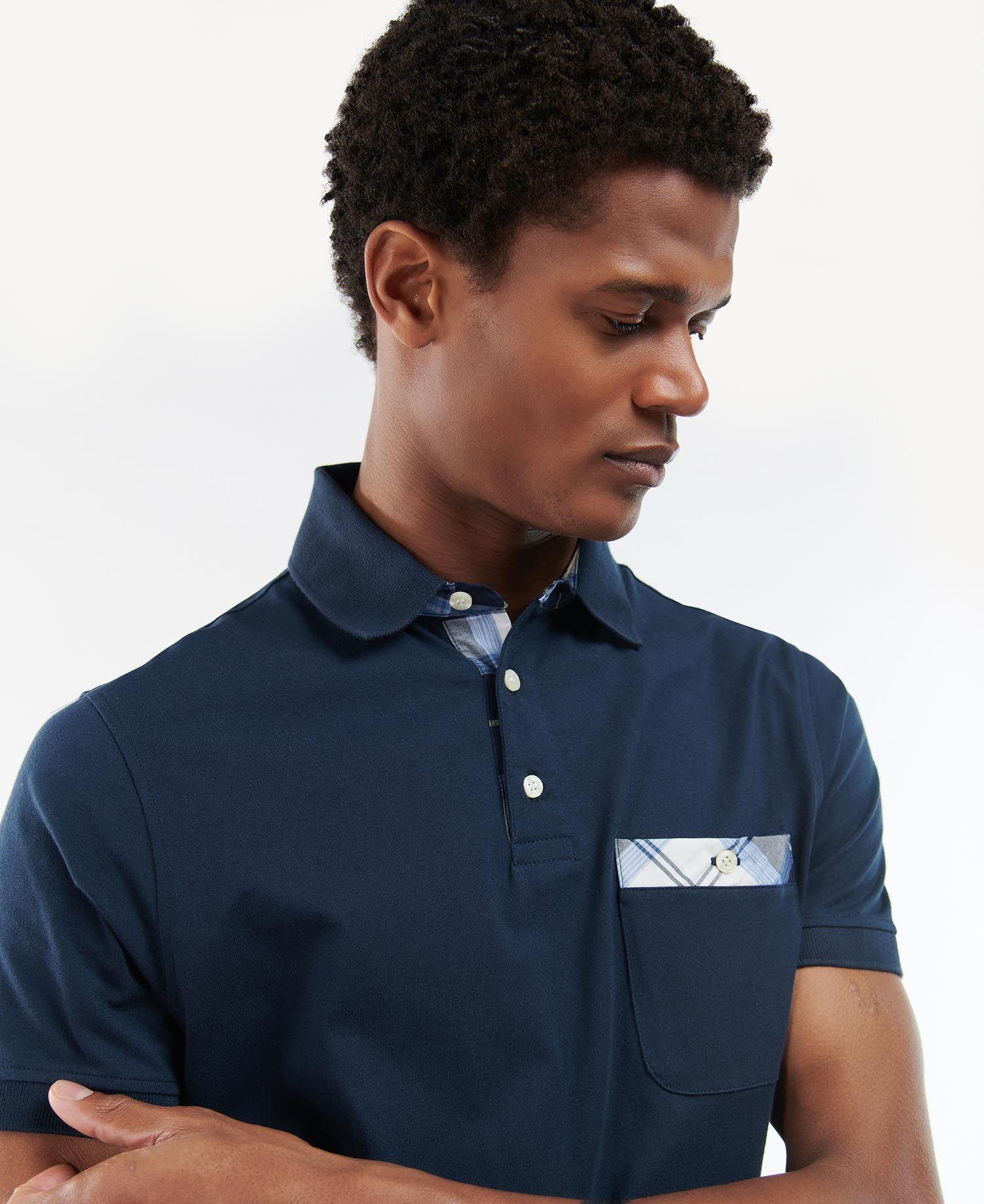 Barbour Lirst Men\'s Polo Shirts Blue | 406583-CFH