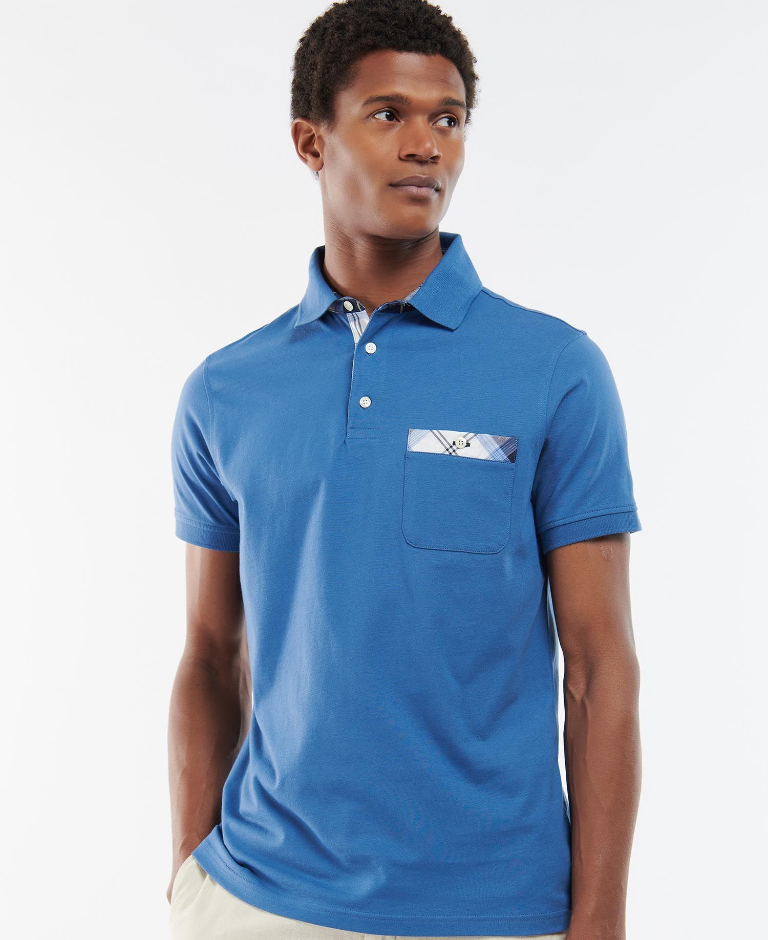 Barbour Lirst Men's Polo Shirts Blue | 921067-MTB