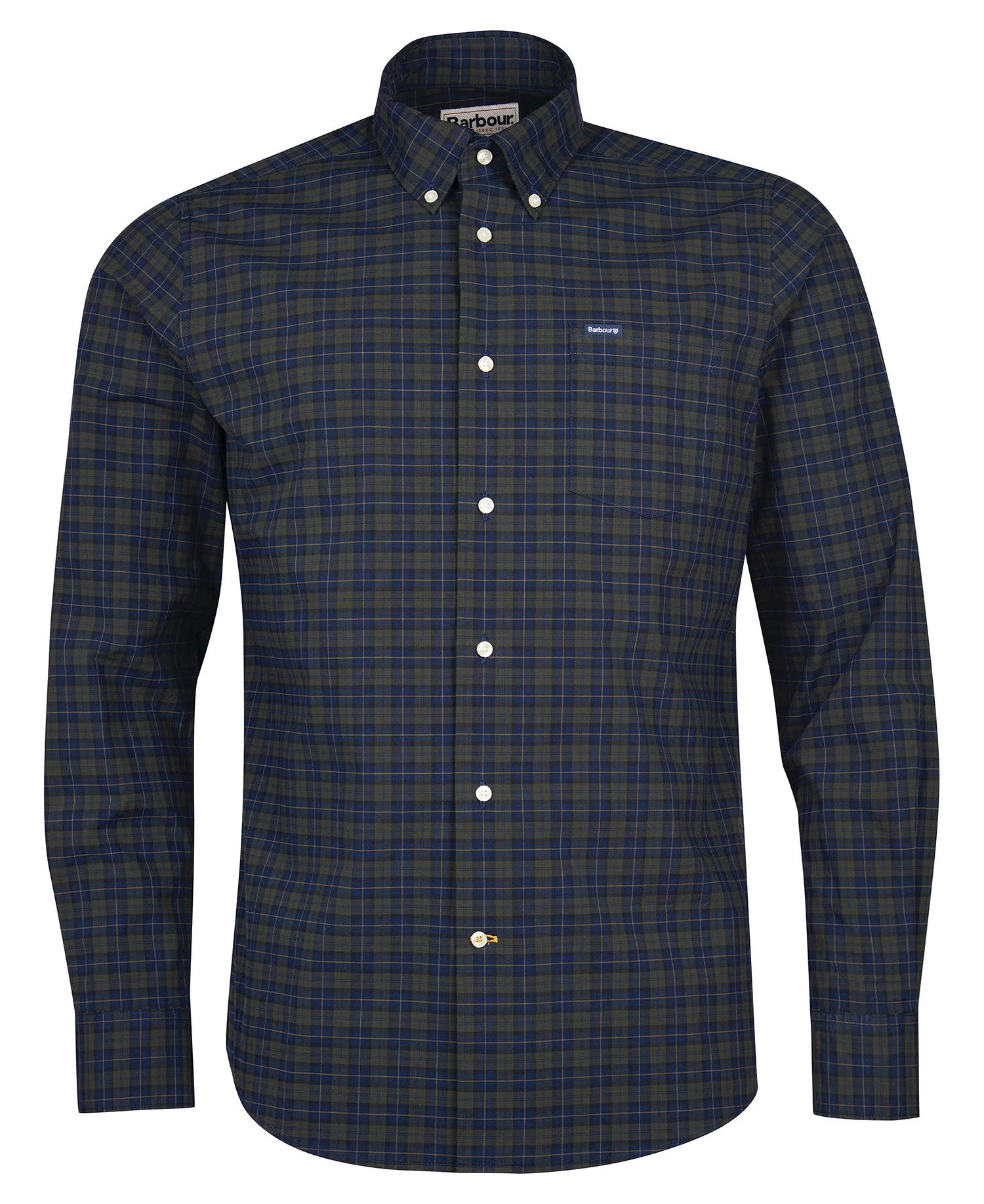 Barbour Lomond Tailored Men's Shirts Olive | 640587-ORJ