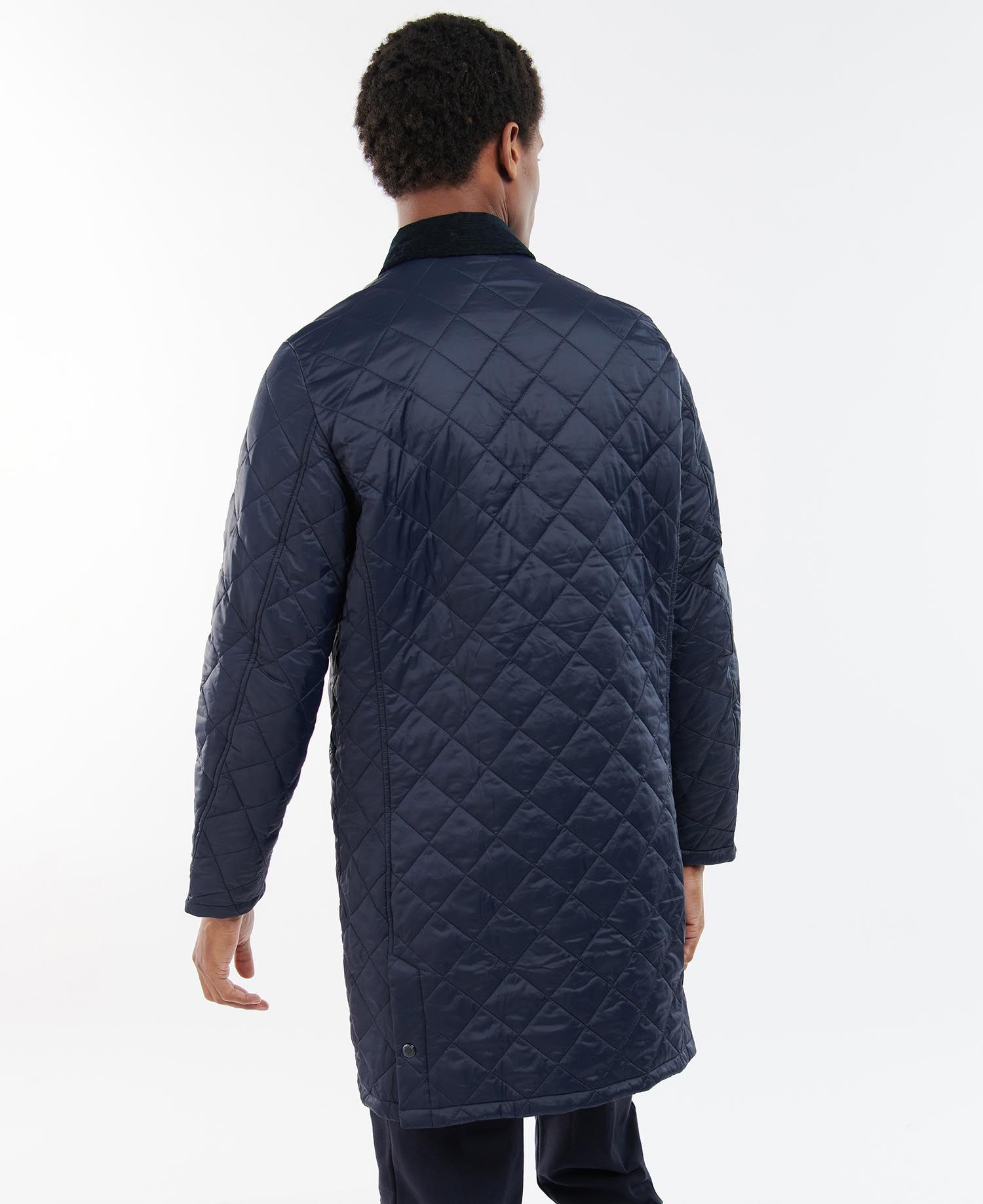 Barbour Long Liddesdale Men's Quilted Jackets Navy | 397501-DVC