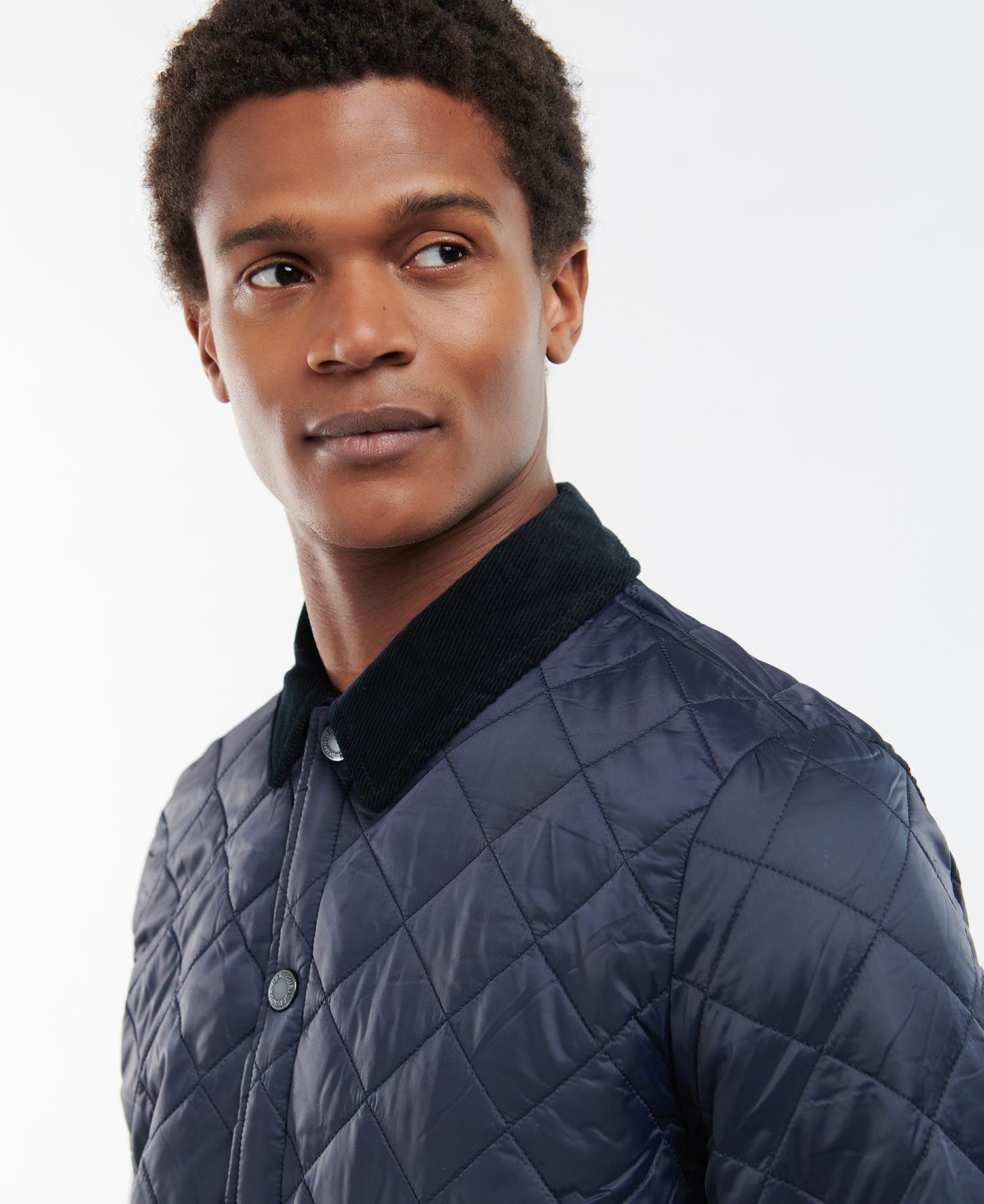 Barbour Long Liddesdale Men's Quilted Jackets Navy | 397501-DVC