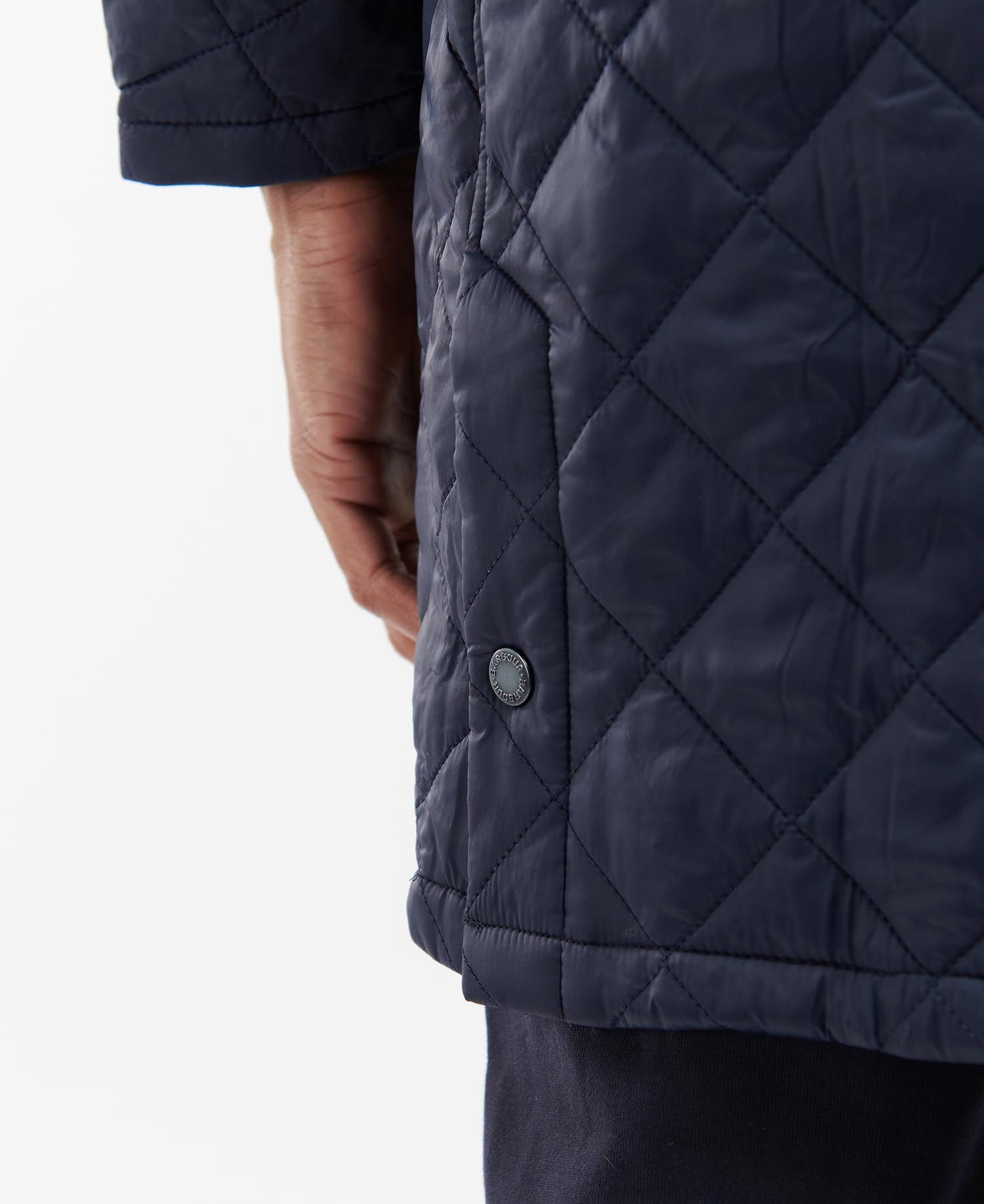 Barbour Long Liddesdale Men's Quilted Jackets Navy | 397501-DVC