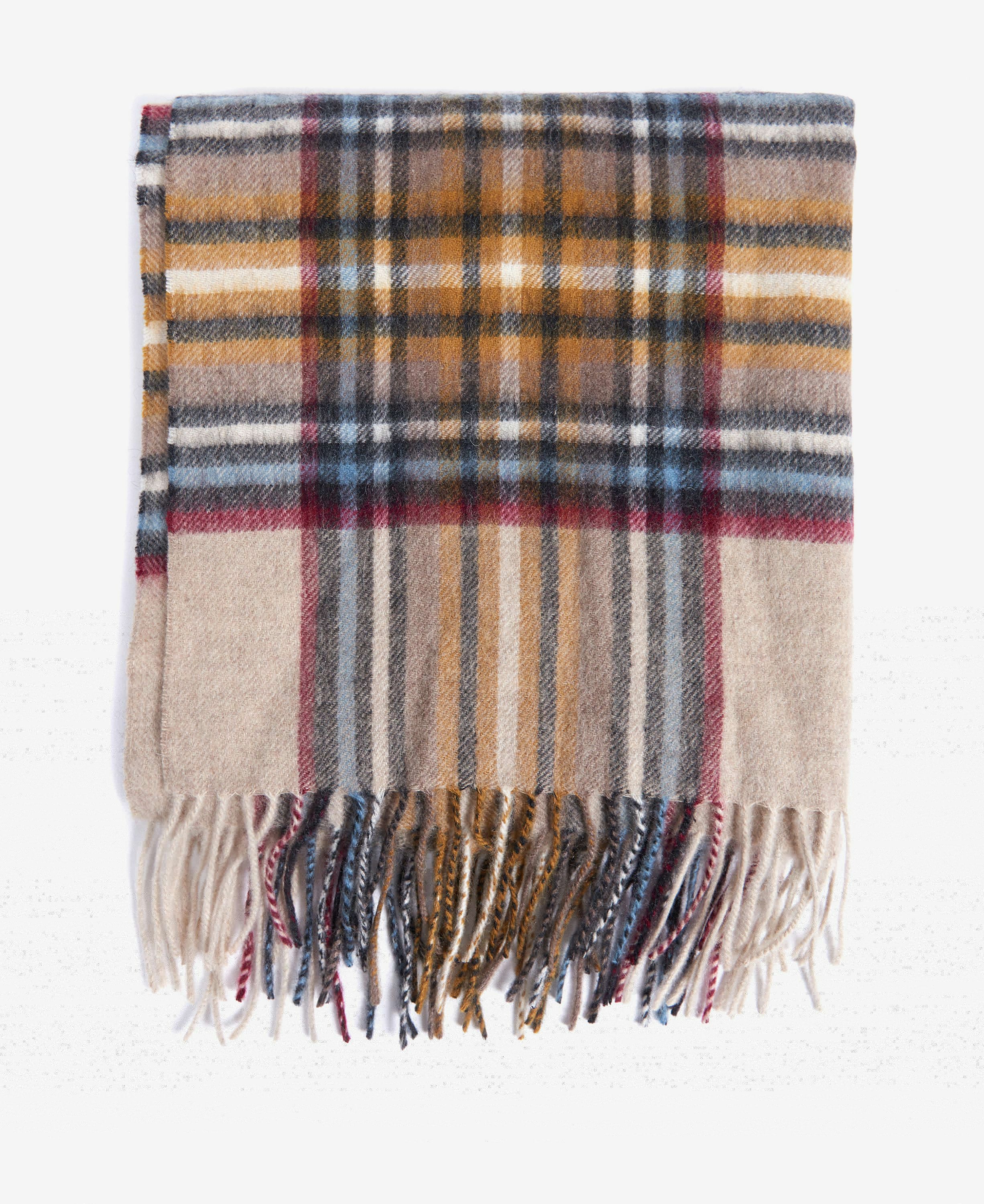 Barbour Lonnen Check Women's Scarves Beige / Grey | 413602-CTW