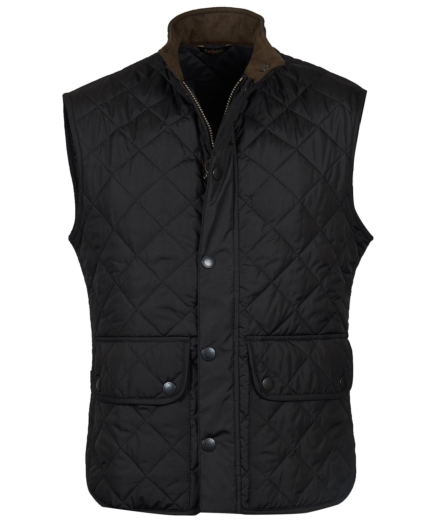 Barbour Lowerdale Men's Vest Black | 965423-JCU